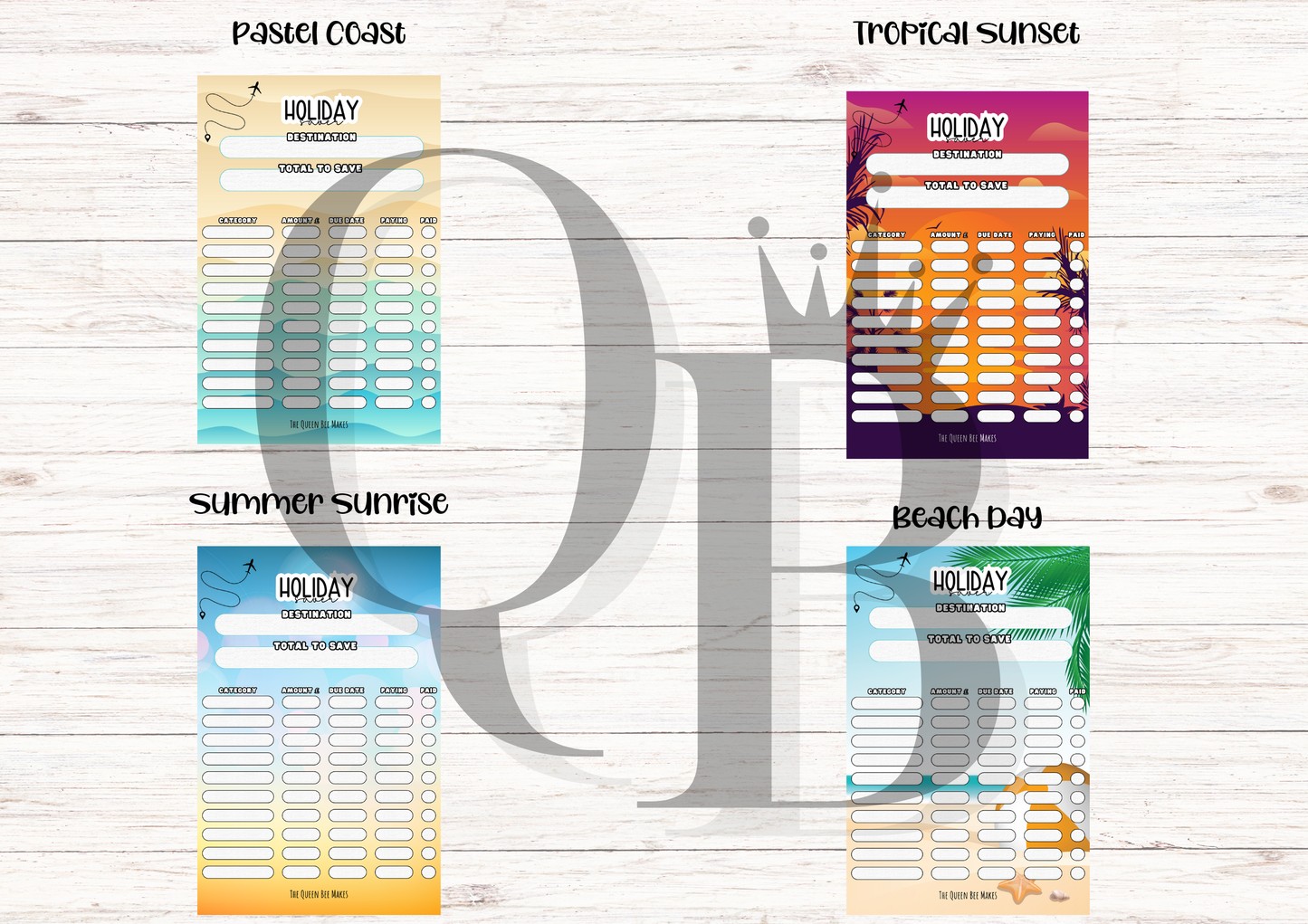 A Holiday Saver & Travel Fund Tracker
