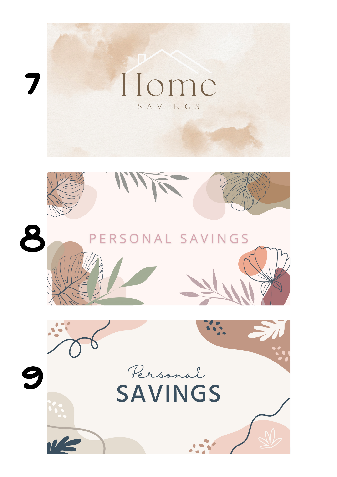 A6 Insert for Binder/ Front Page for Budget Wallets