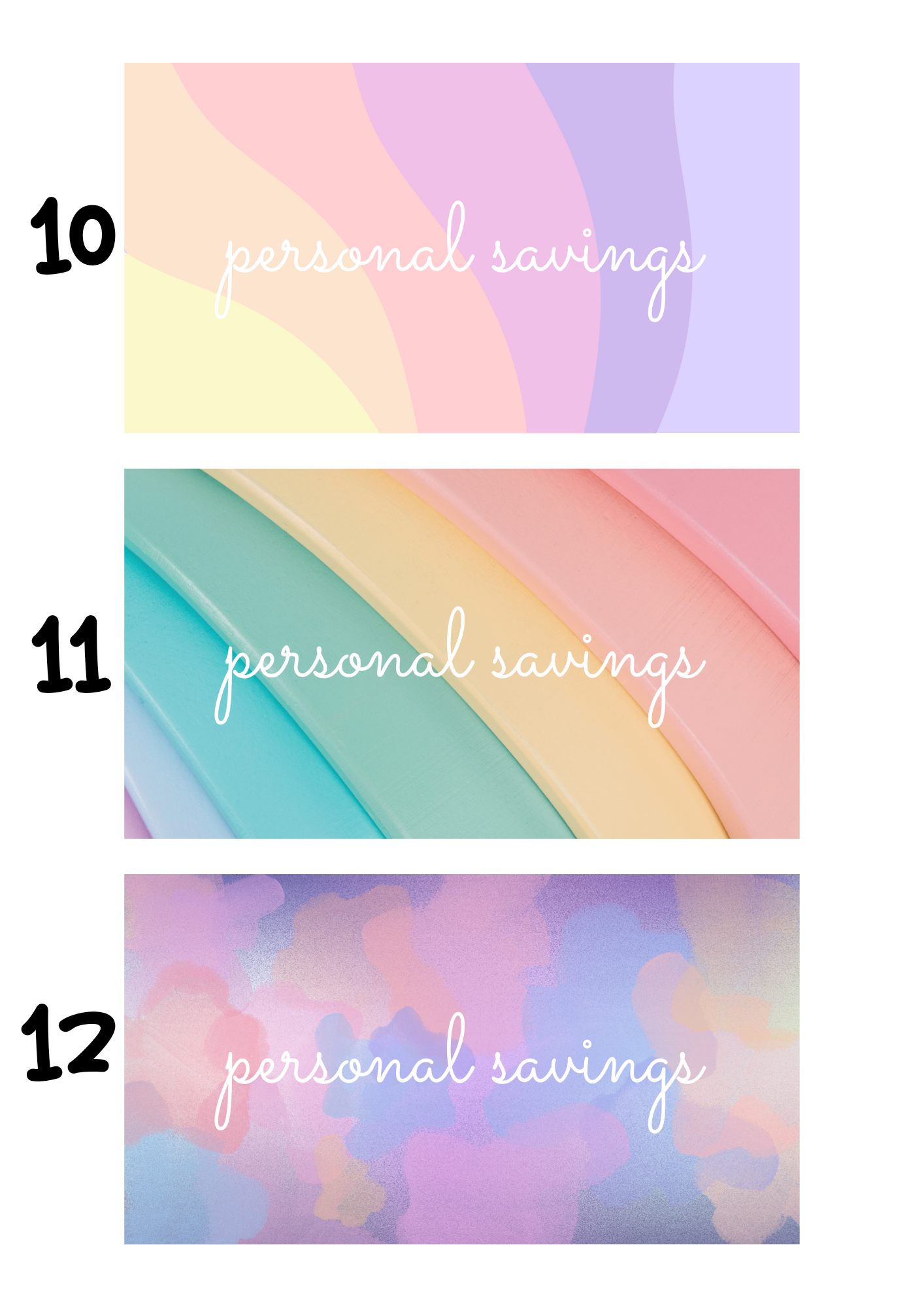 A6 Insert for Binder/ Front Page for Budget Wallets