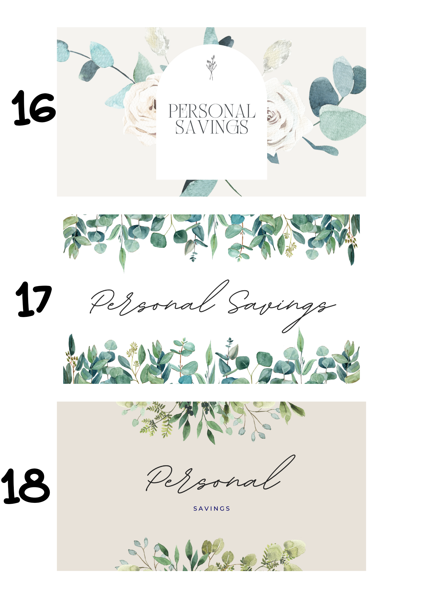 A6 Insert for Binder/ Front Page for Budget Wallets