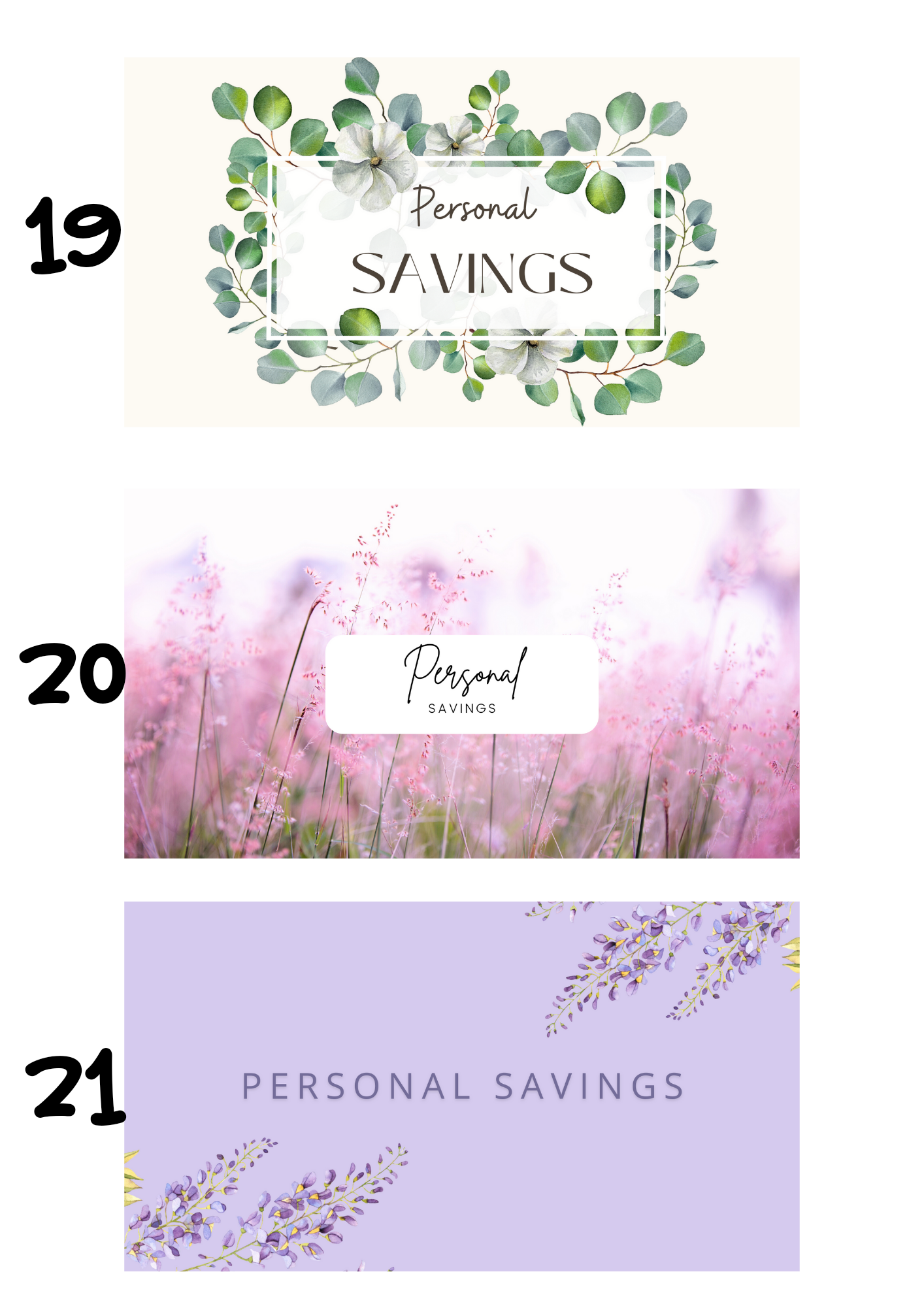 A6 Insert for Binder/ Front Page for Budget Wallets