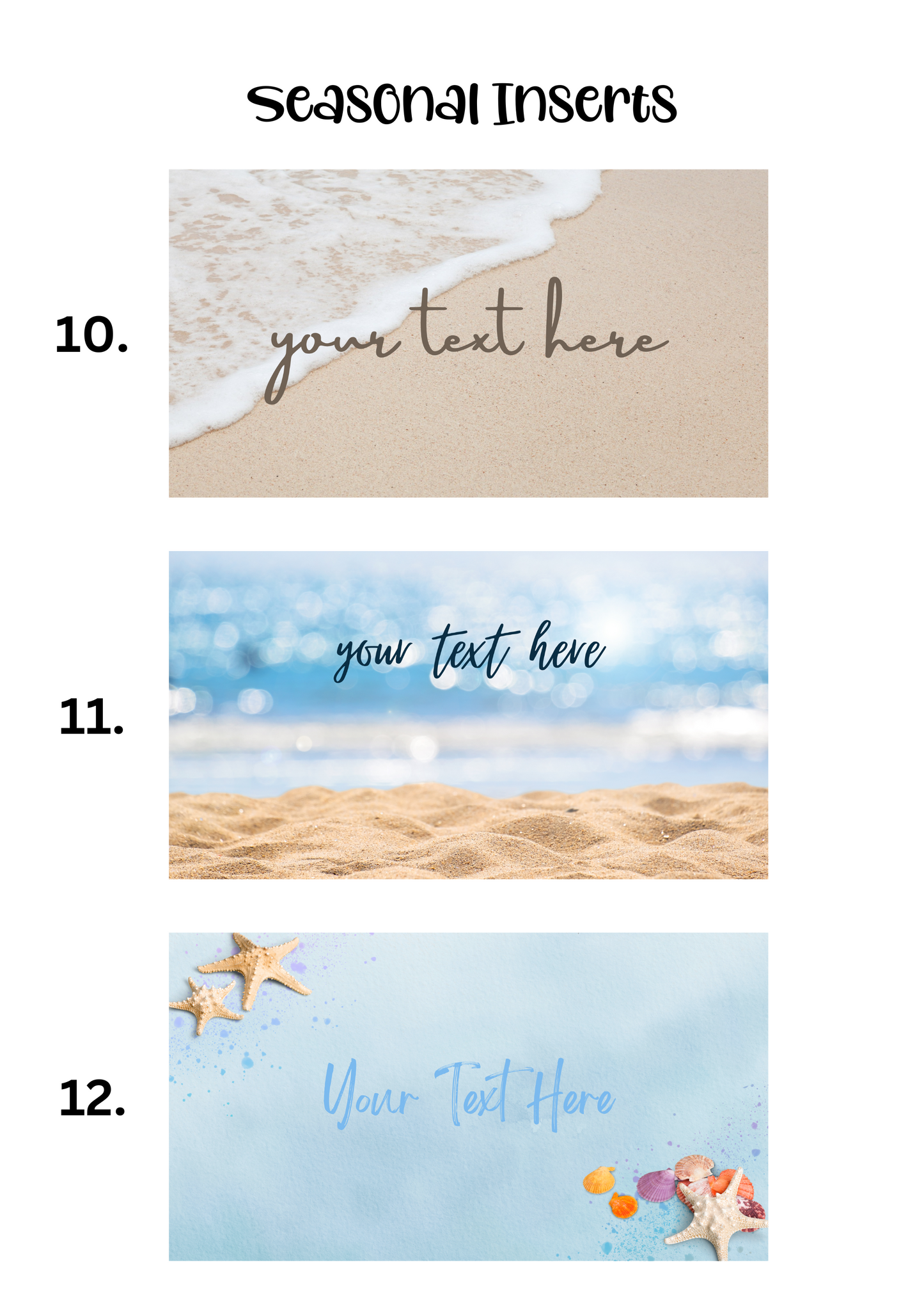 A6 Insert for Binder/ Front Page for Budget Wallets/ Seasonal Collection