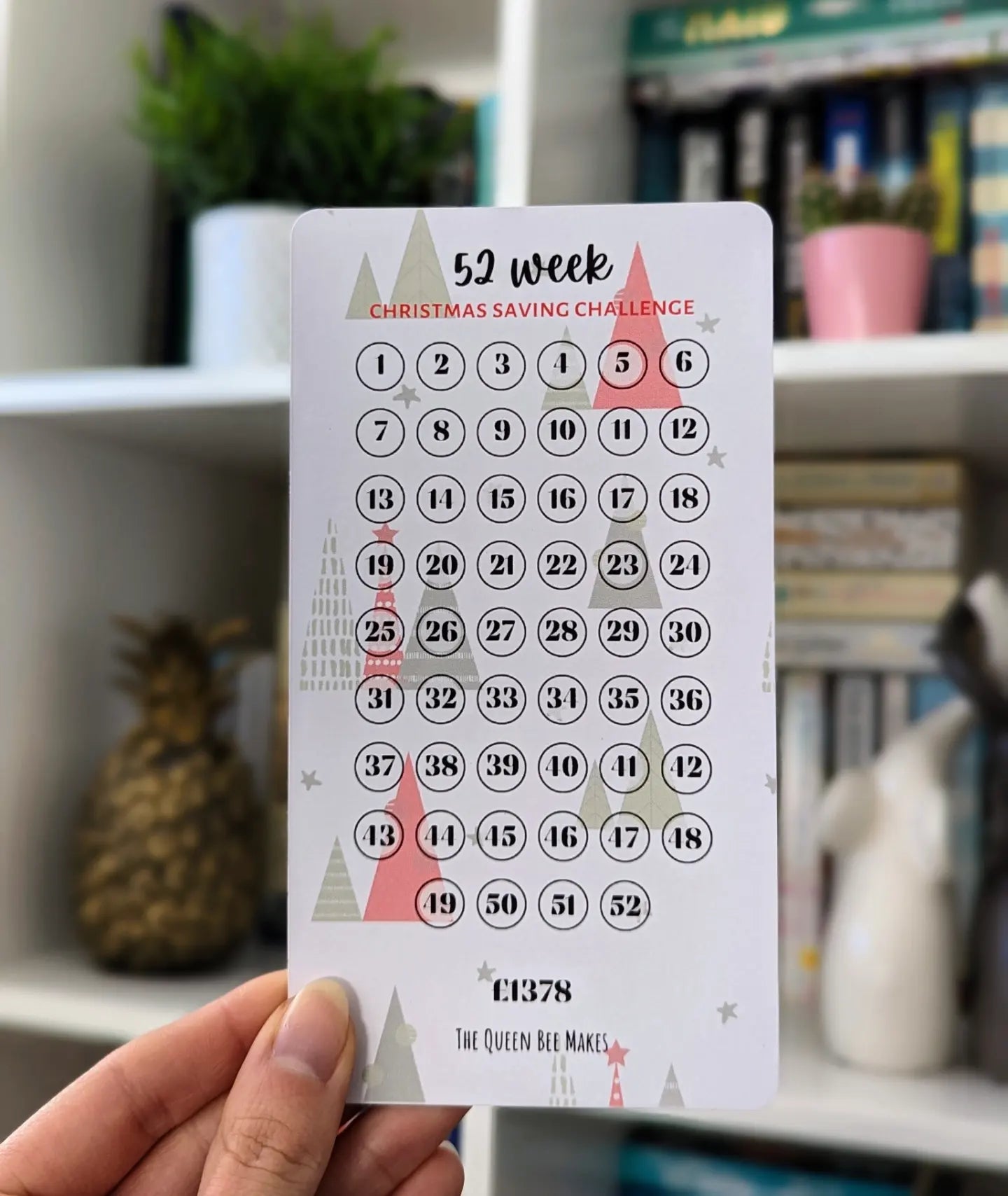 52 Week Christmas Saving Challenge / Cash Stuffing Tracker
