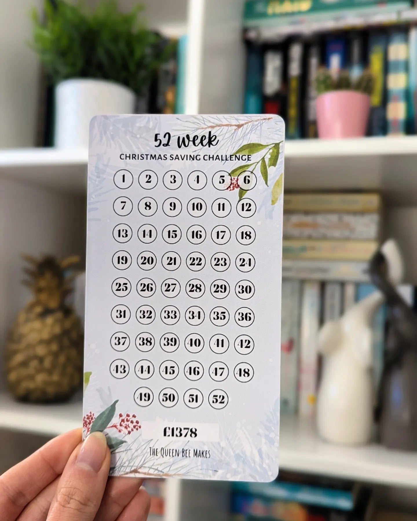 52 Week Christmas Saving Challenge / Cash Stuffing Tracker