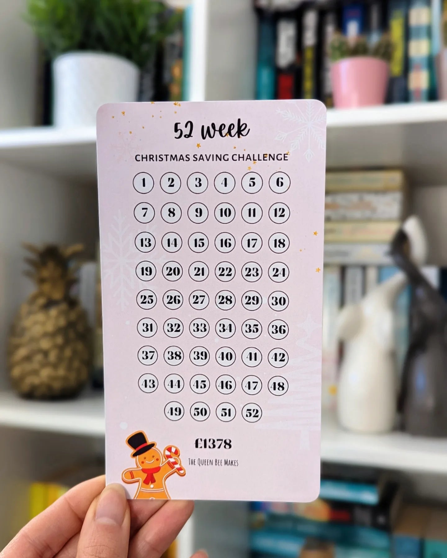 52 Week Christmas Saving Challenge / Cash Stuffing Tracker