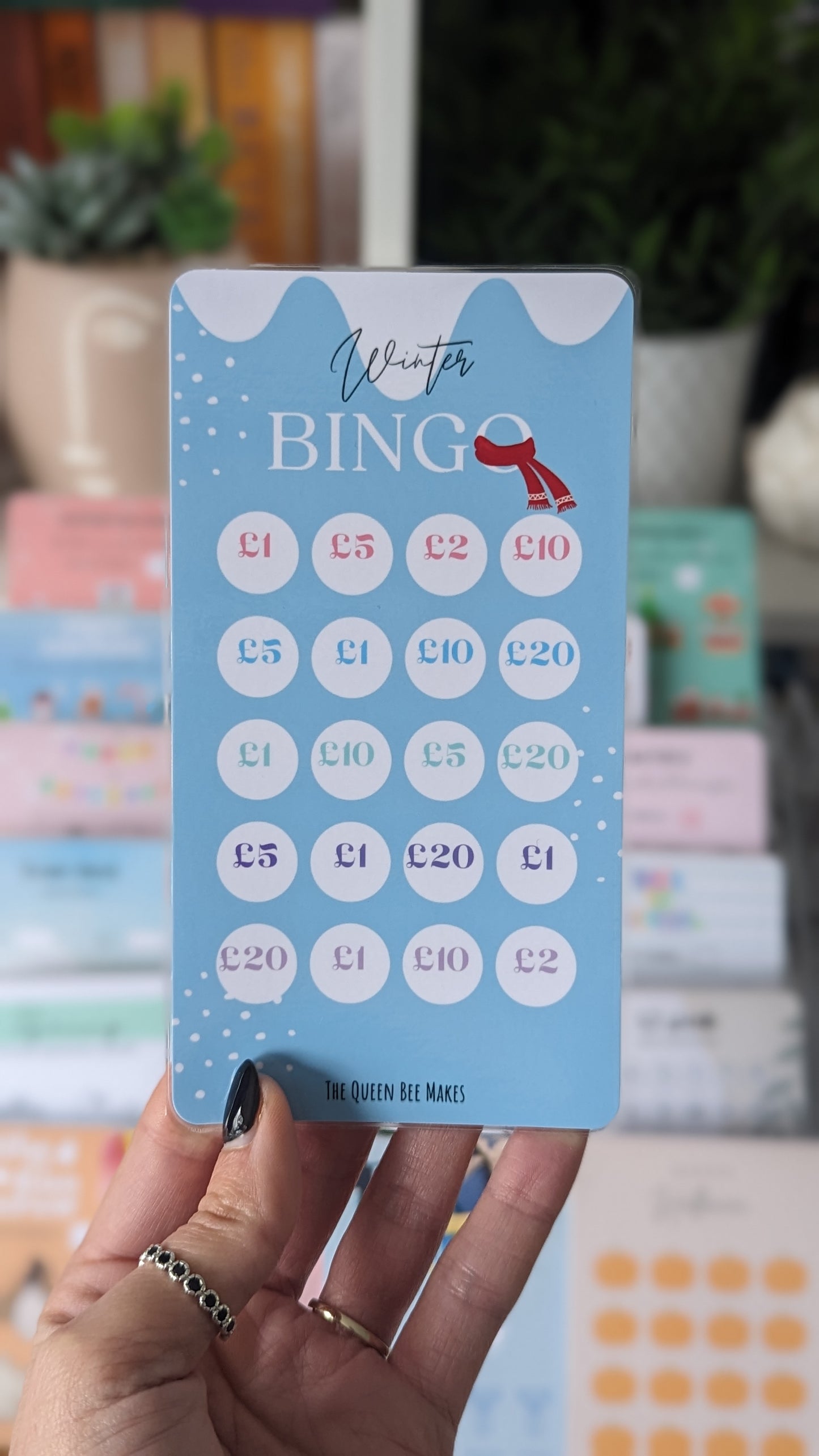 Winter Bingo Saving Challenge