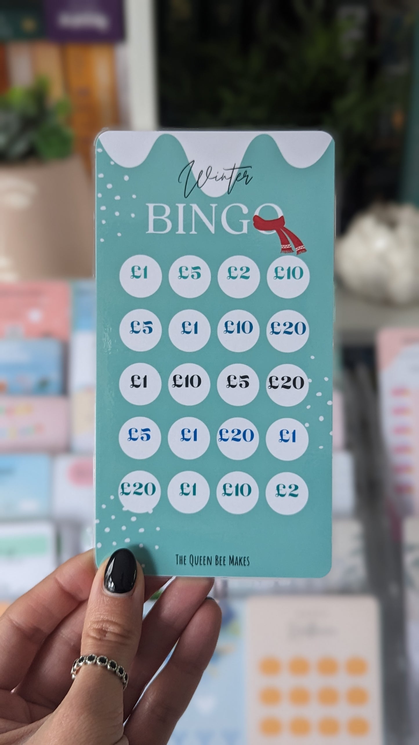 Winter Bingo Saving Challenge