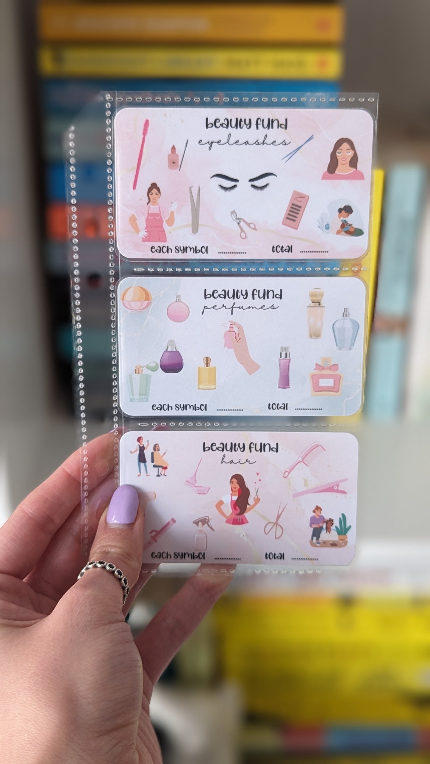 Beauty Fund/ Money Saving Trackers + Jar Set