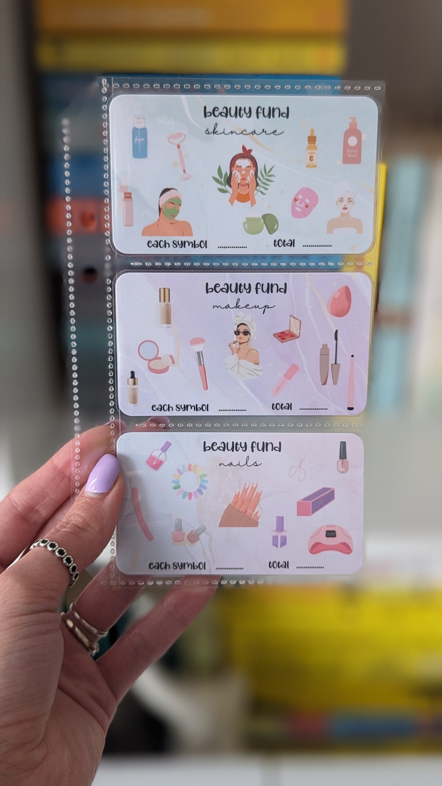 Beauty Fund/ Money Saving Trackers + Jar Set