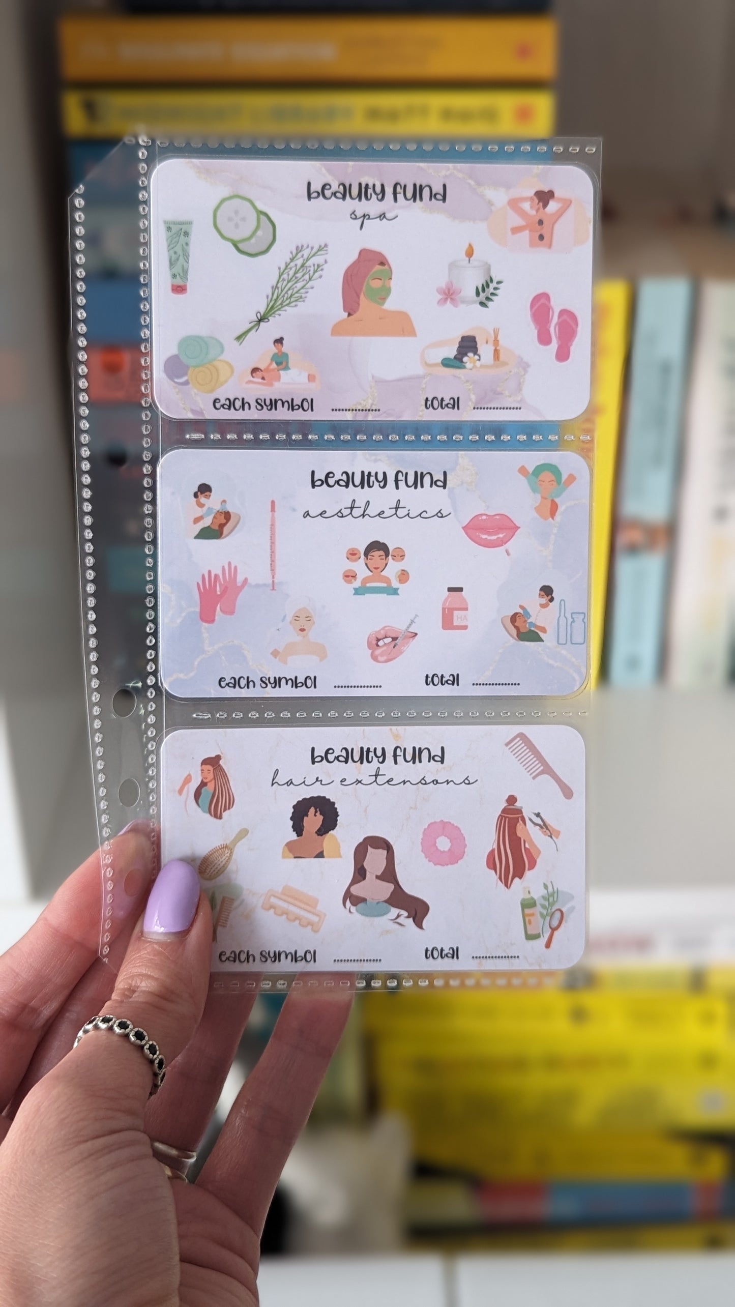 Beauty Fund/ Money Saving Trackers + Jar Set