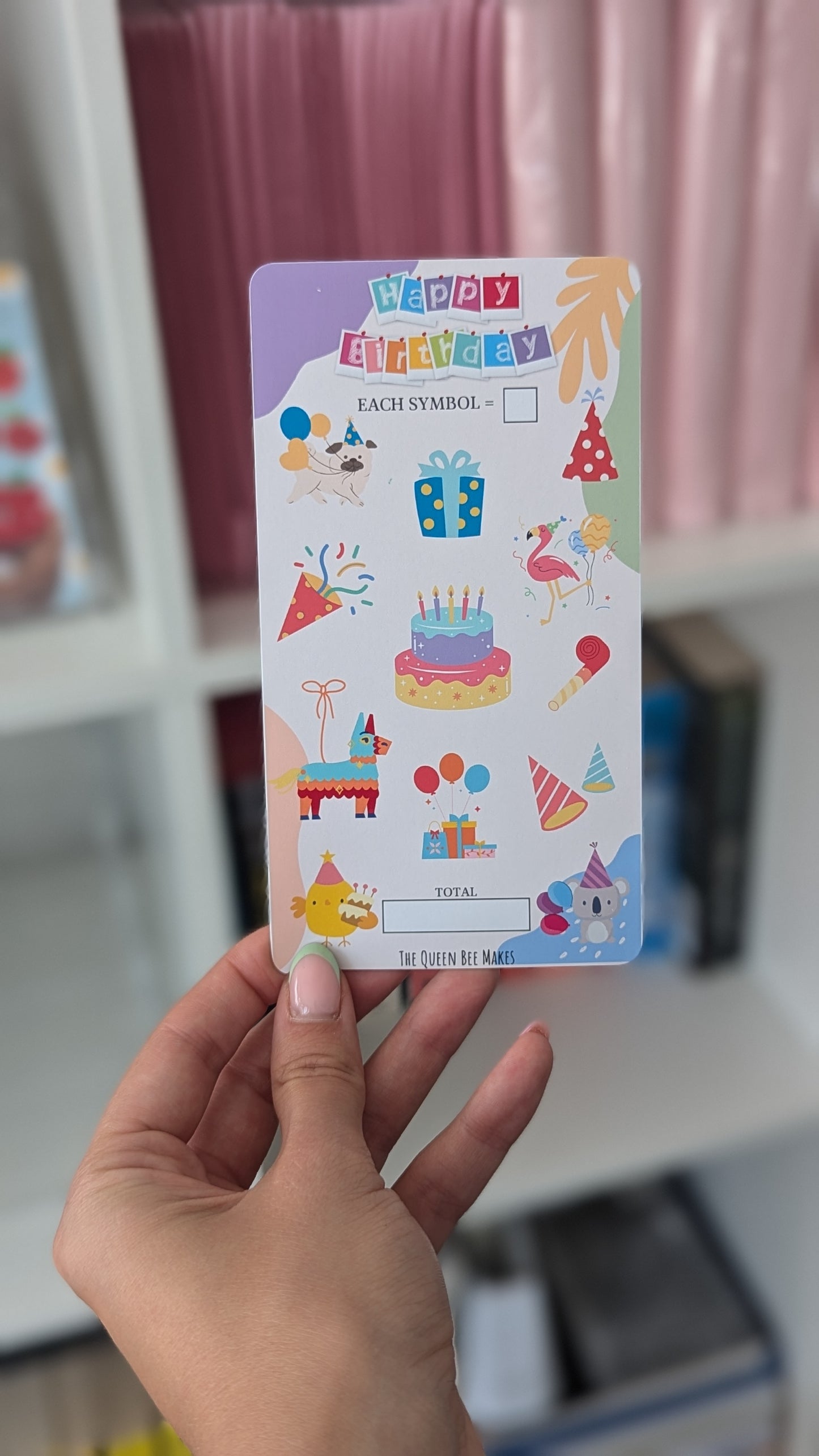 Happy Birthday Money Saving Tracker / Multicolour