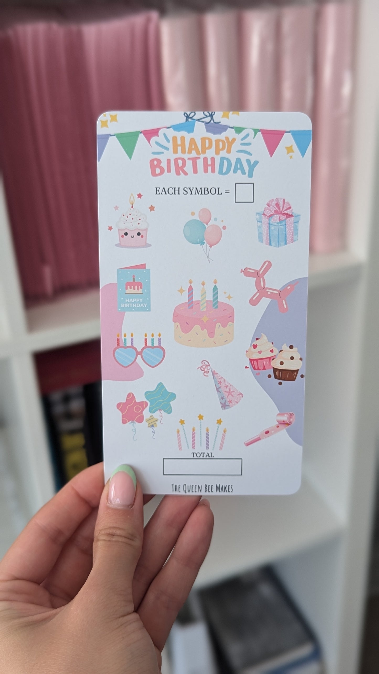 Happy Birthday Money Saving Tracker / Pastel