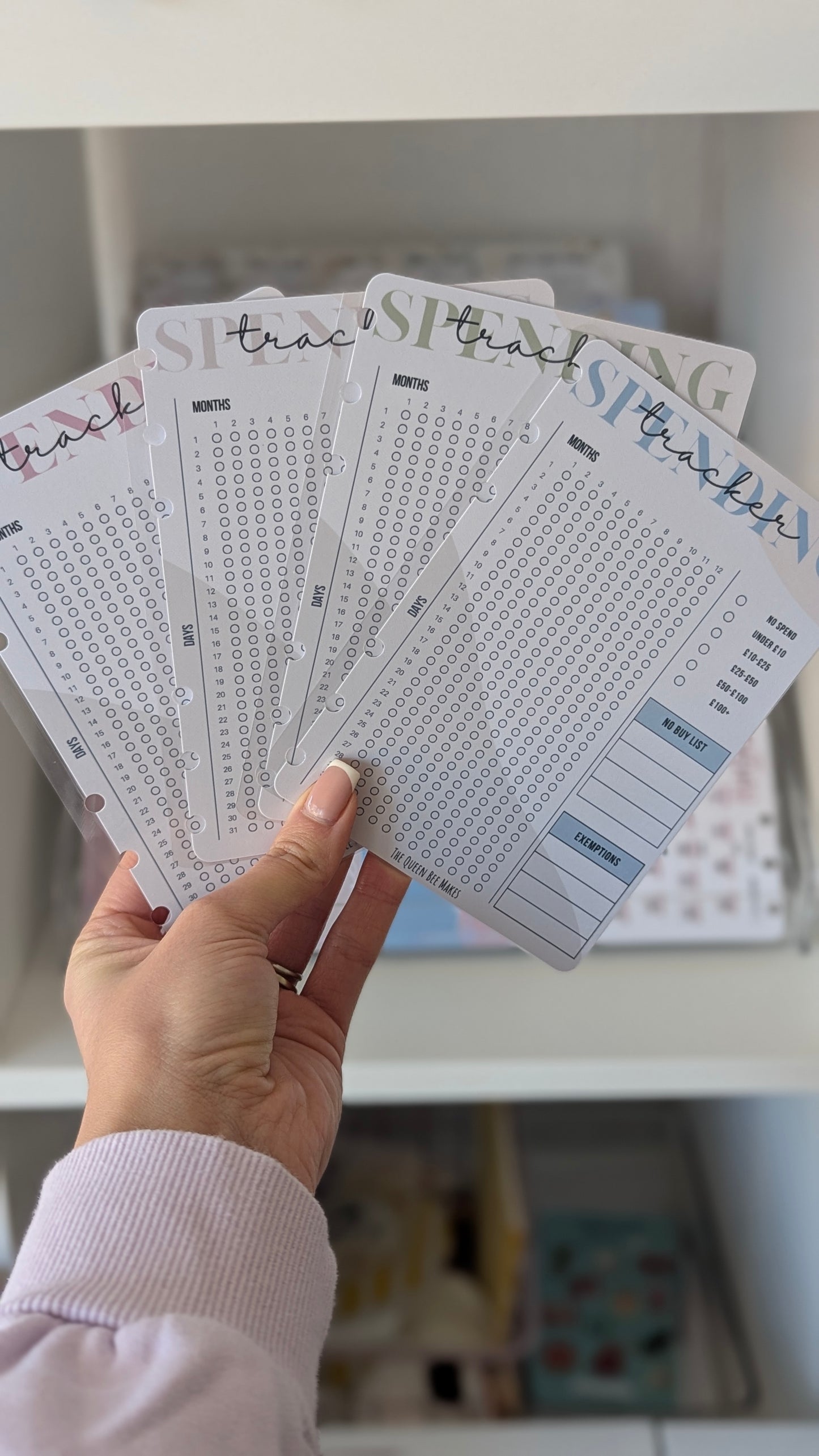 Spending Tracker A6 size