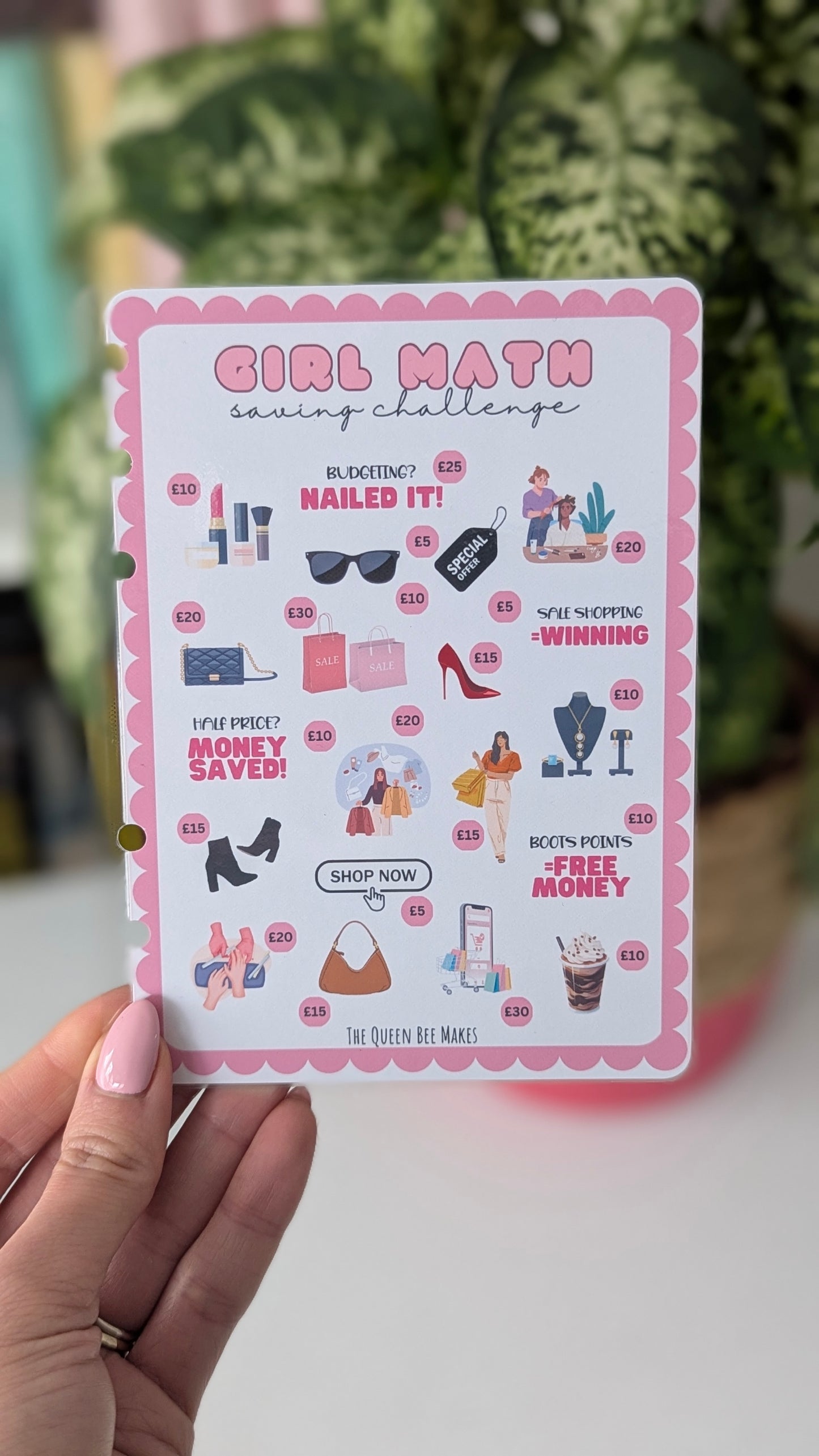 Girl Math Money Saving Tracker