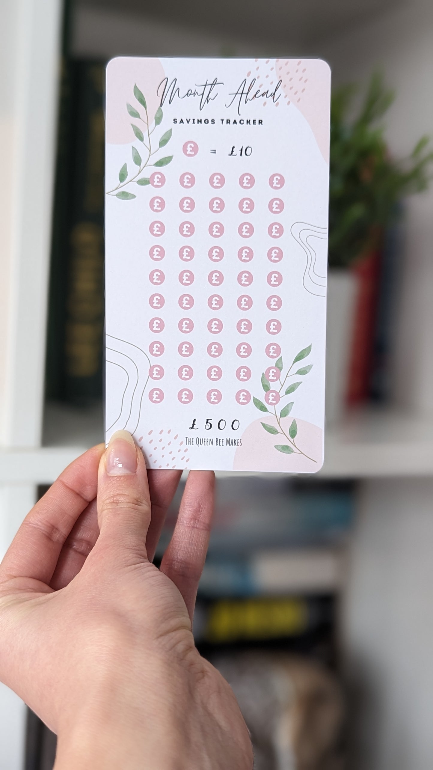 Month Ahead Money Saving Tracker / Save £500, £1000, £2000, £3000