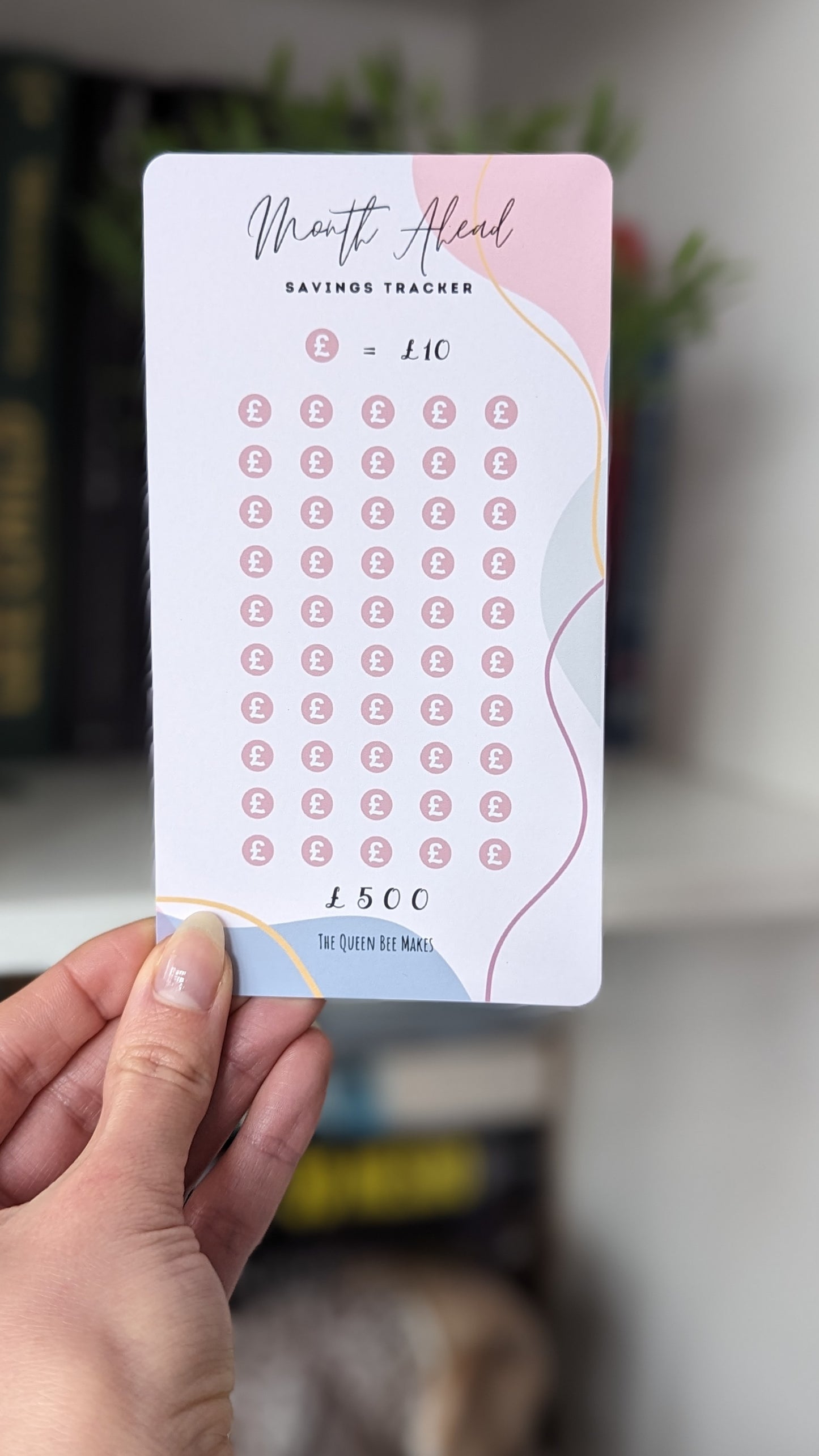 Month Ahead Money Saving Tracker / Save £500, £1000, £2000, £3000