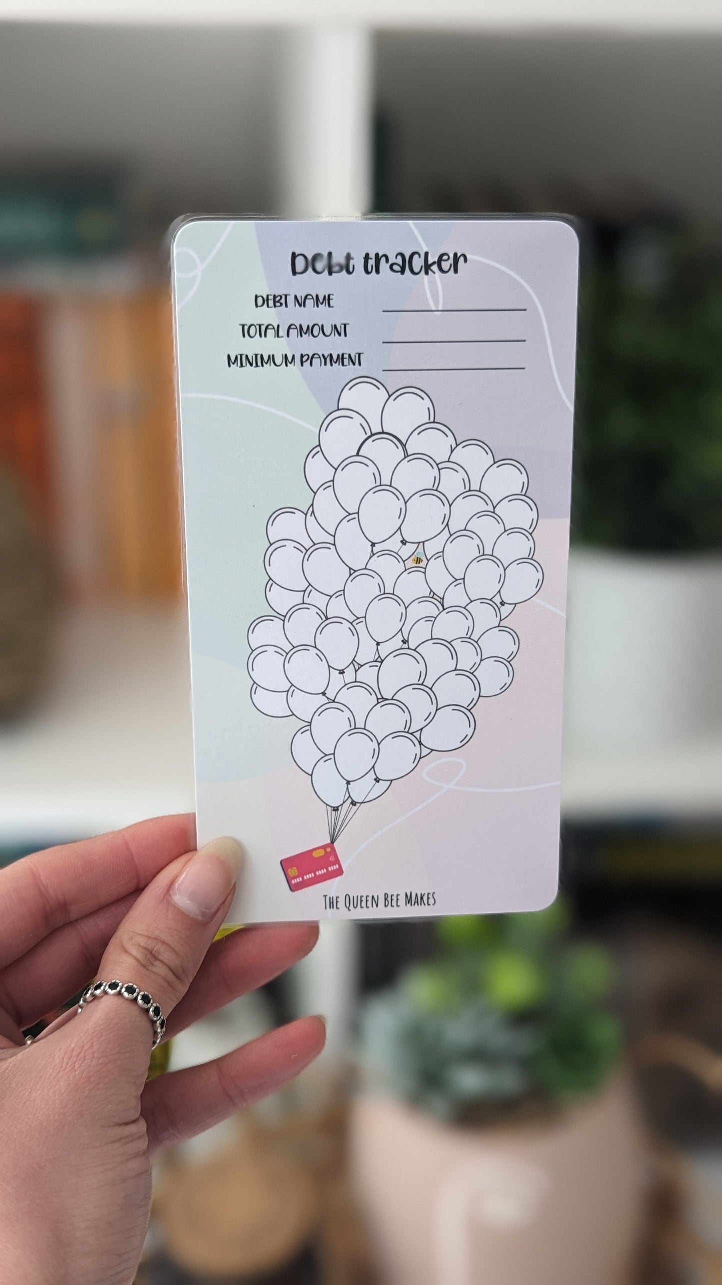 Debt Tracker / Debt payment challenge / Balloons Theme
