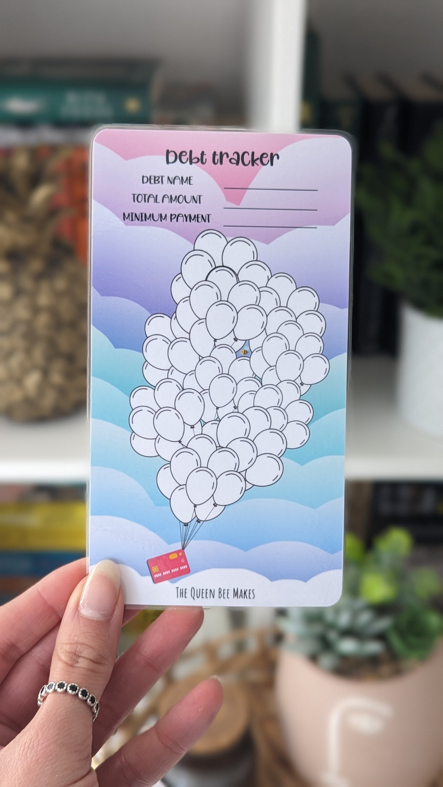 Debt Tracker / Debt payment challenge / Balloons Theme