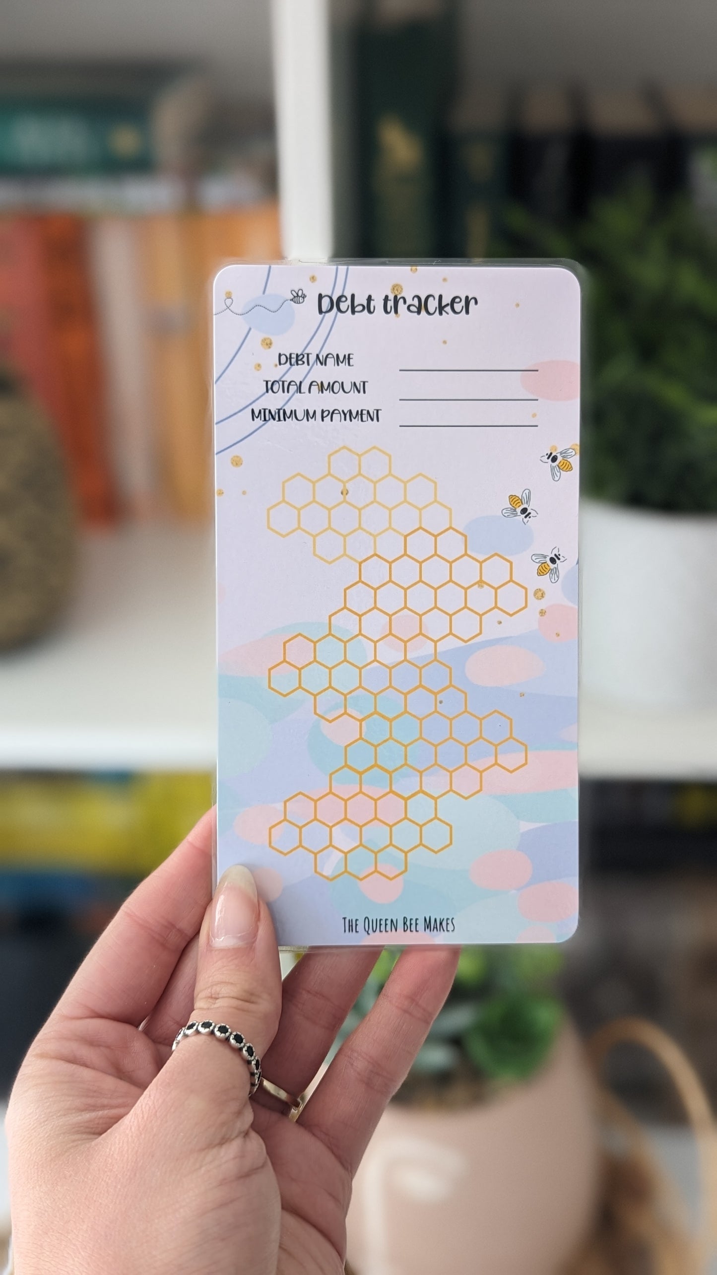 Debt Tracker / Debt payment challenge / Beehive Theme