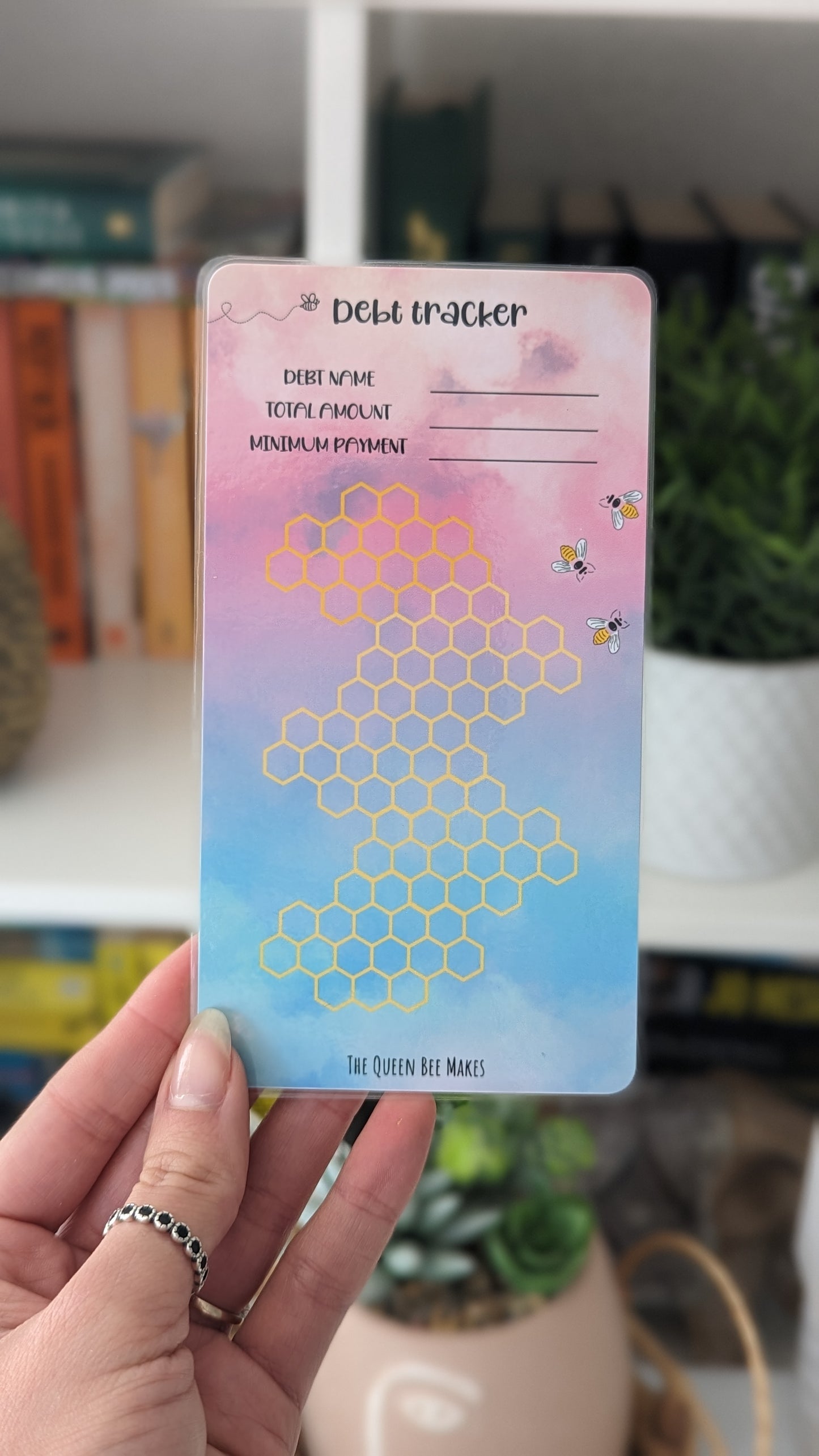 Debt Tracker / Debt payment challenge / Beehive Theme