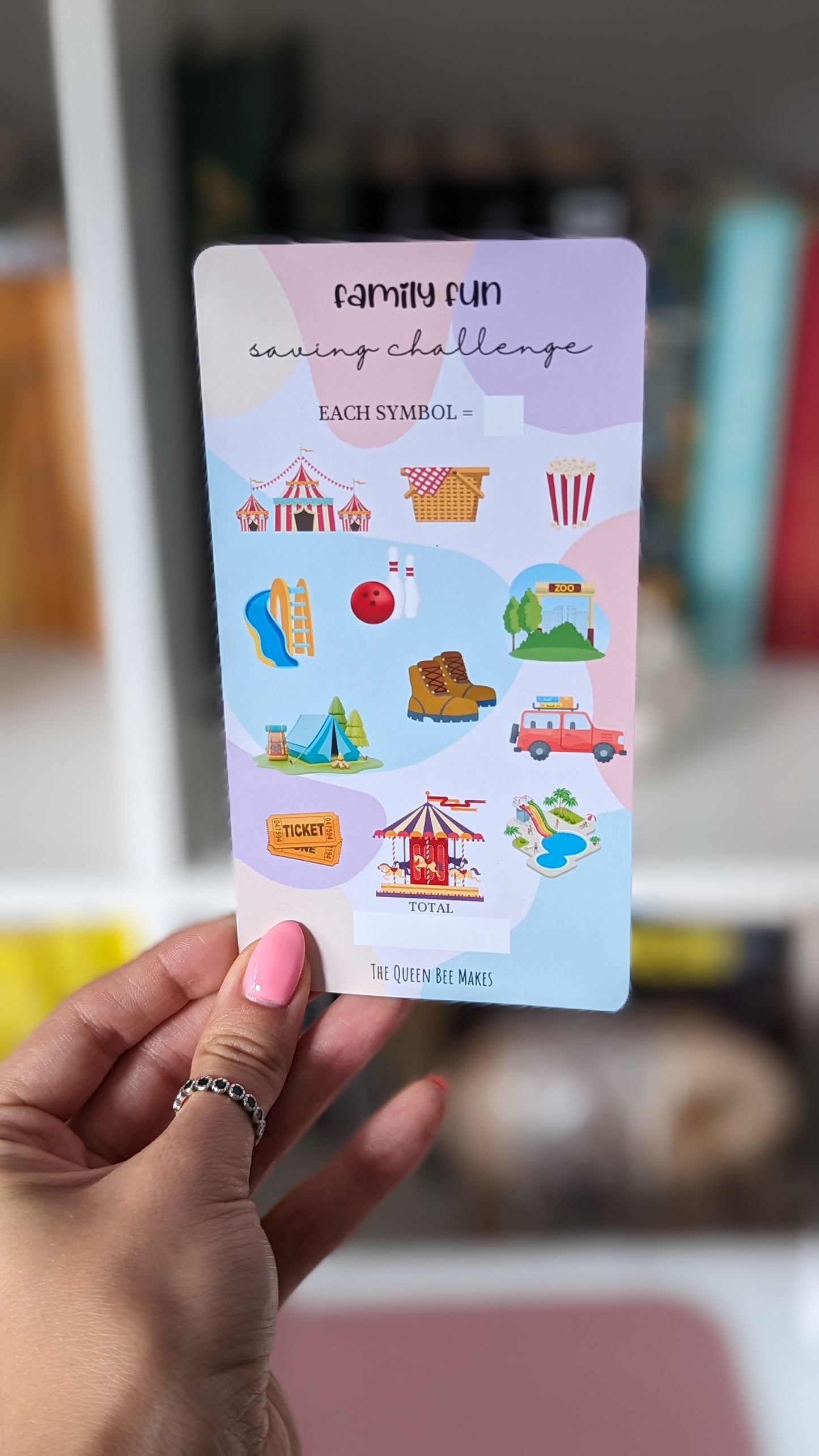 Family Fun Saving Challenge/ Money Saving Tracker