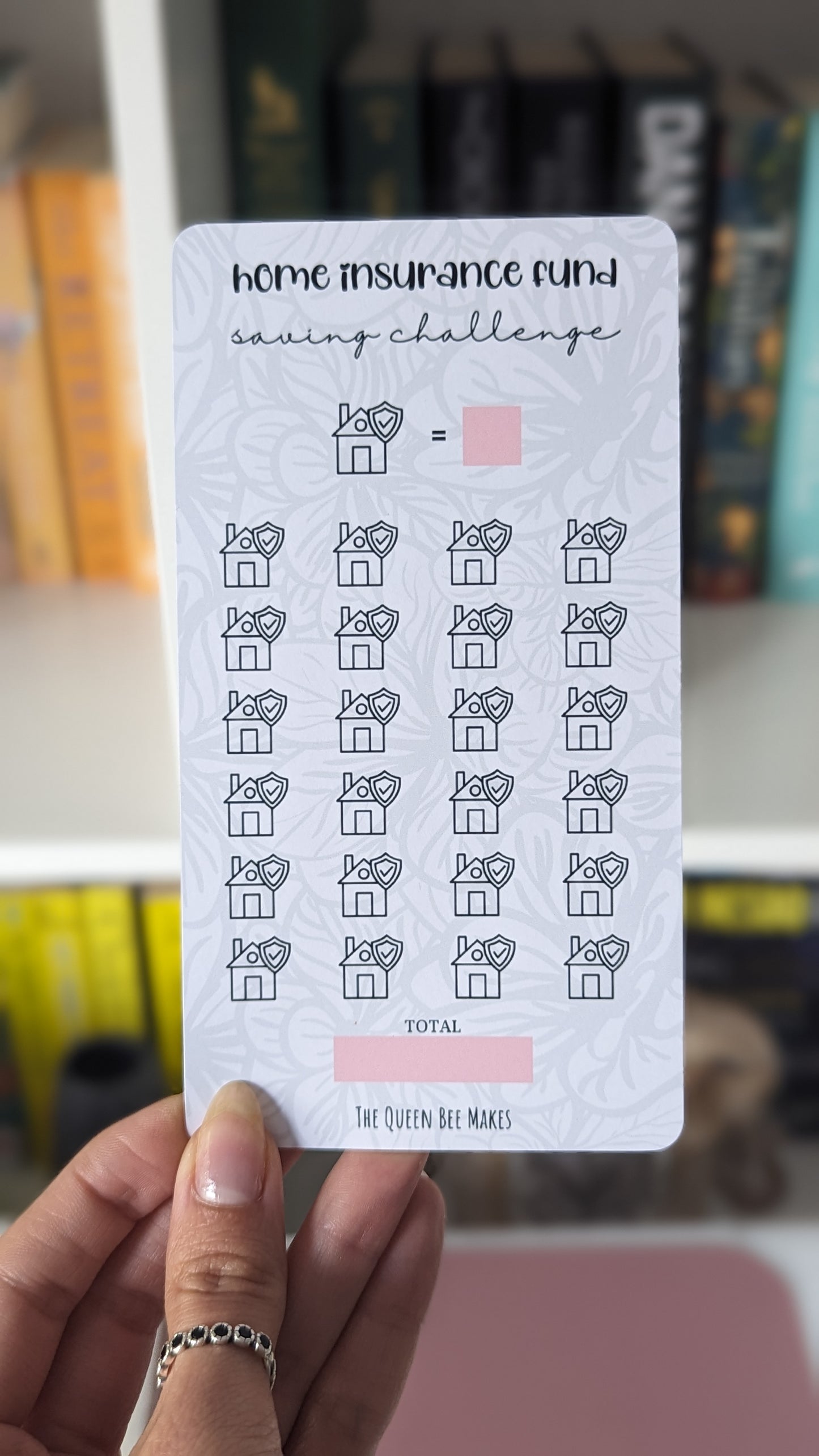 Home Insurance Fund Saving Challenge / Money Saving Tracker