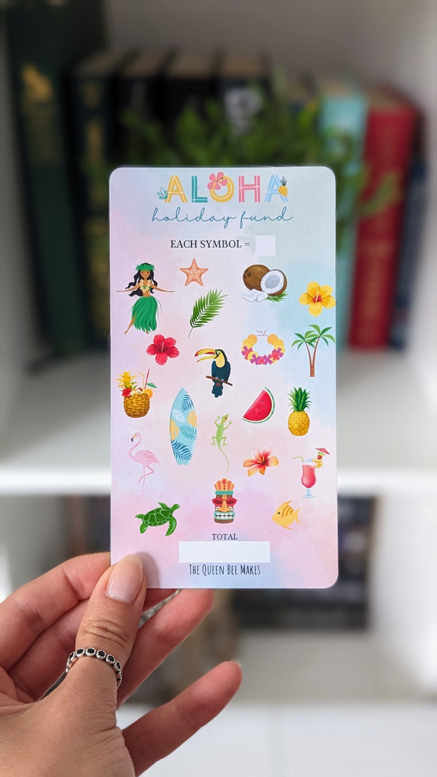 Hawaii Themed Saving Tracker / Holiday Saver/ Tropical Wedding Saving Challenge