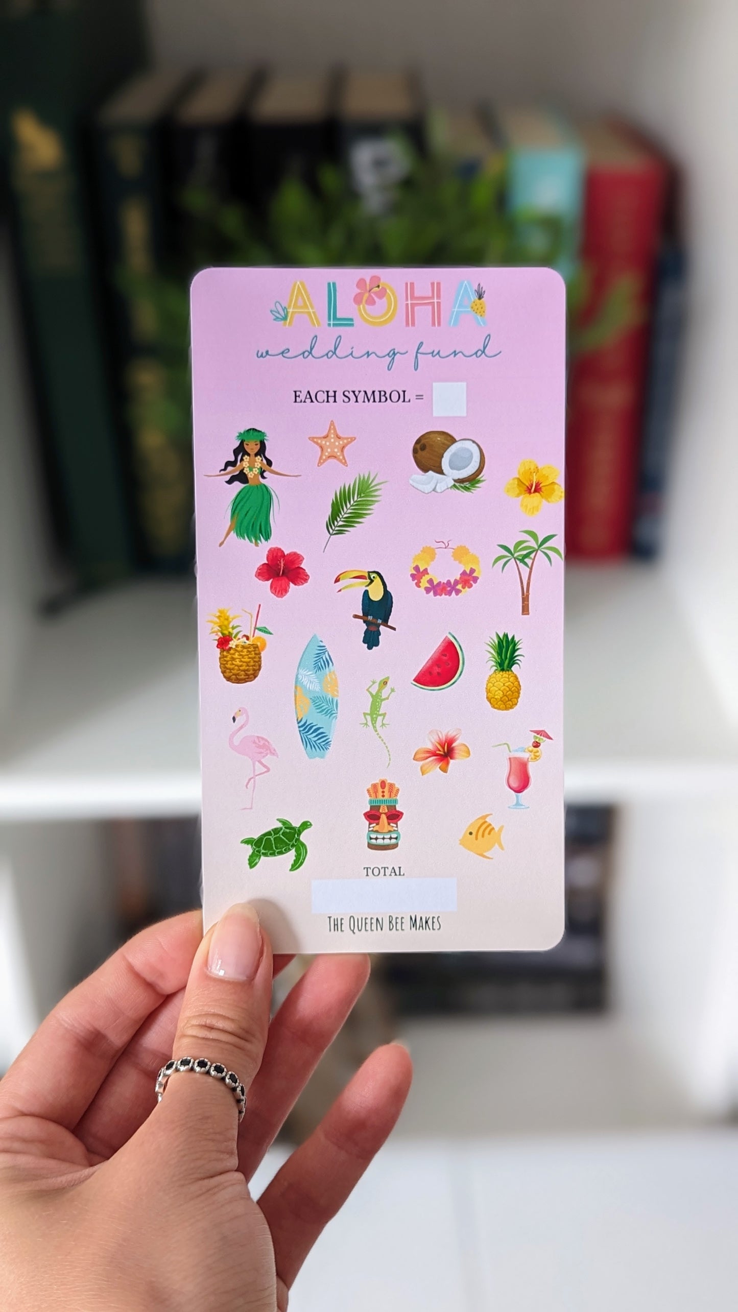 Hawaii Themed Saving Tracker / Holiday Saver/ Tropical Wedding Saving Challenge