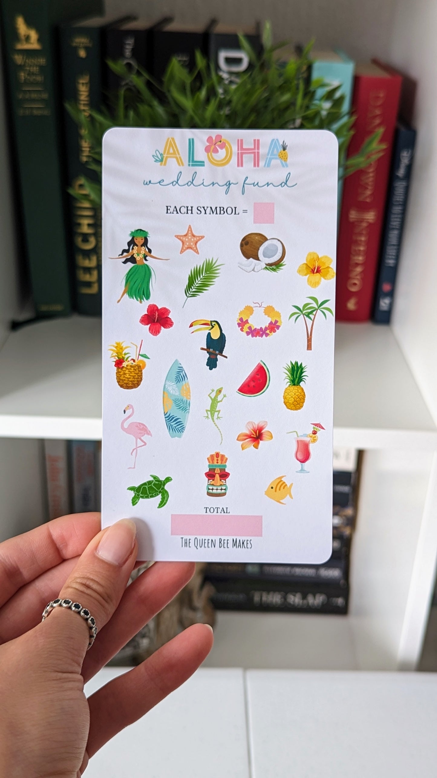 Hawaii Themed Saving Tracker / Holiday Saver/ Tropical Wedding Saving Challenge