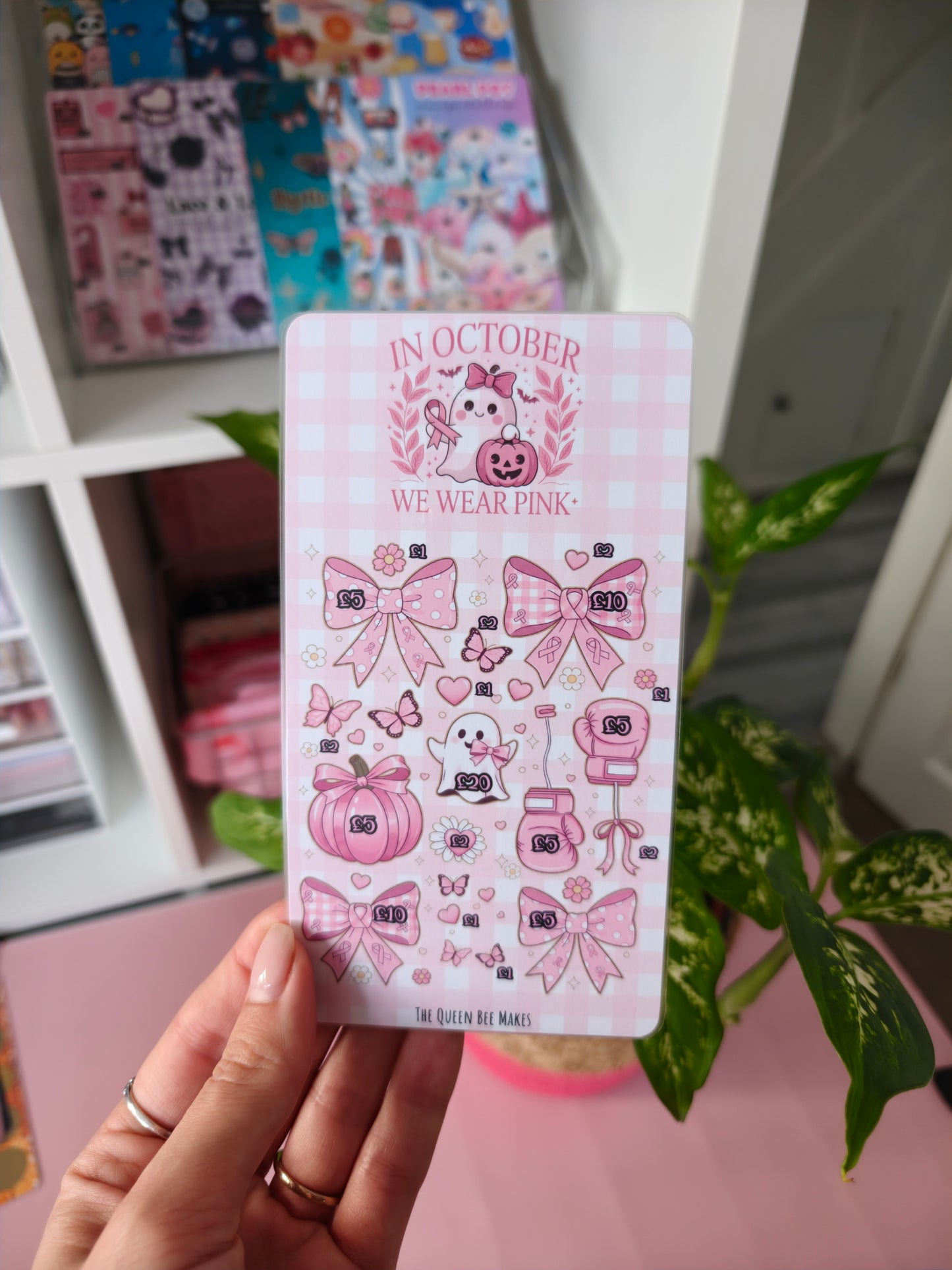 Laminated Savings Challenges | Cash Binder Trackers | Choose Your Design: Autumn, Halloween, Cosy Themes | UK Money Saving