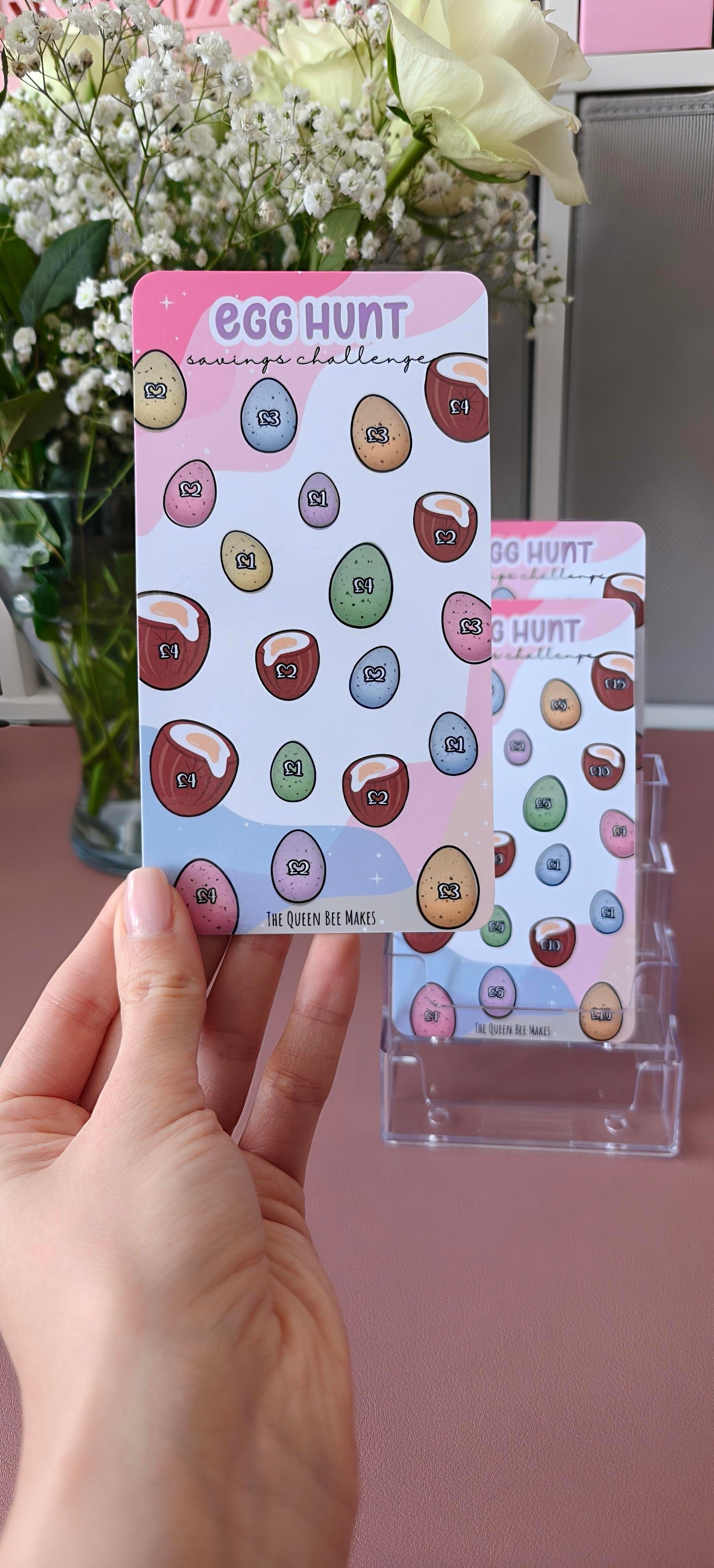 Egg Hunt Savings Tracker – Coins, Mixed or Notes