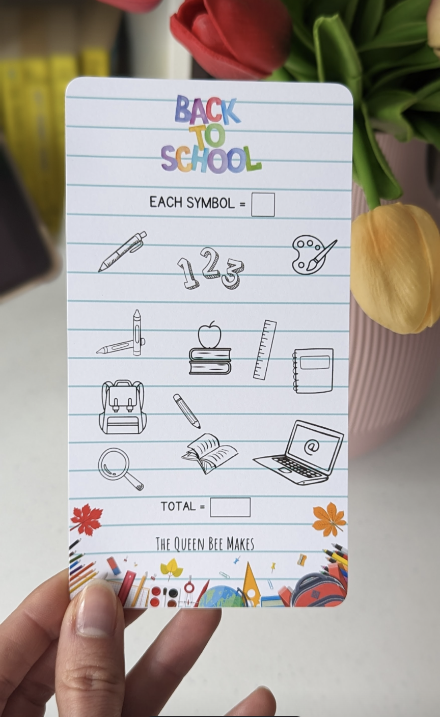 Back To School / Money Saving Tracker