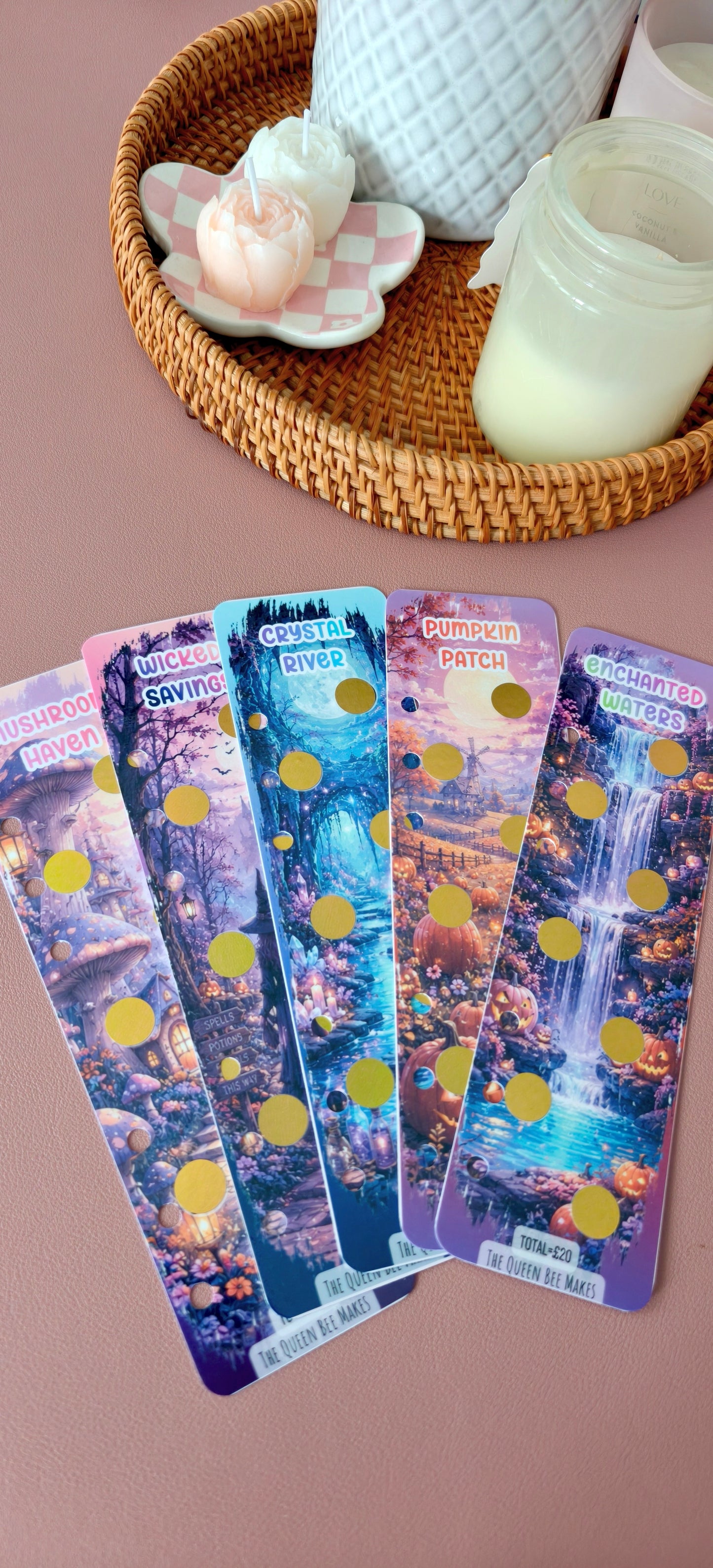 Enchanted Woodland Bookmarks | Budget Binder Tabs | Halloween Collection