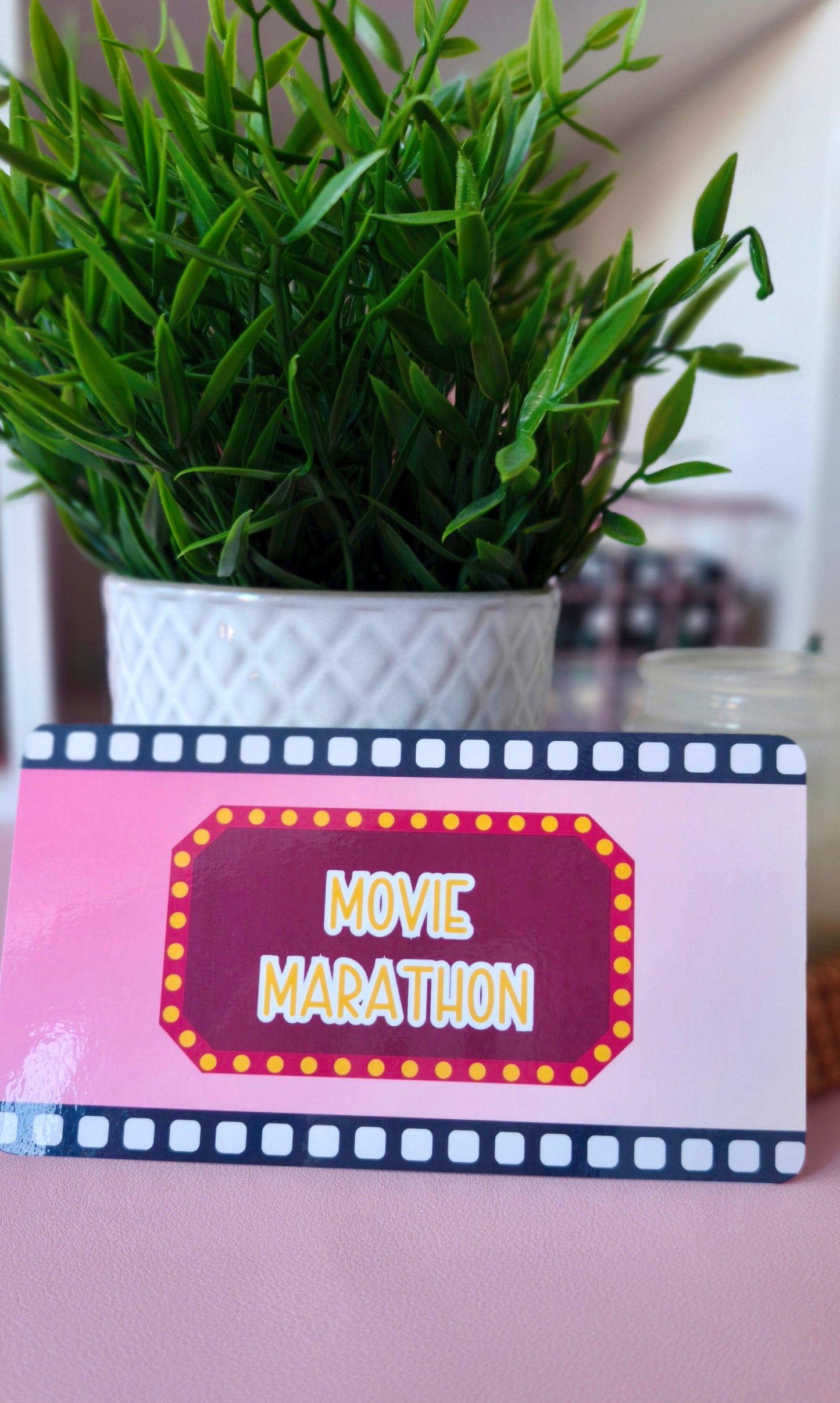 Movie Marathon Savings Challenge | Tracker & Matching Dashboard | Cinema Theme Budget Insert