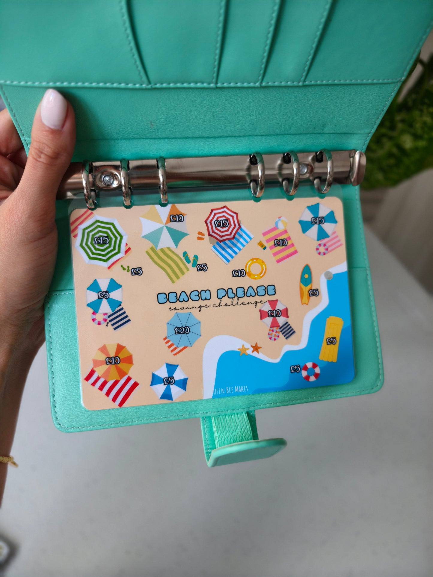 Beach Please A6 Savings Dashboard | Holiday Fund Tracker