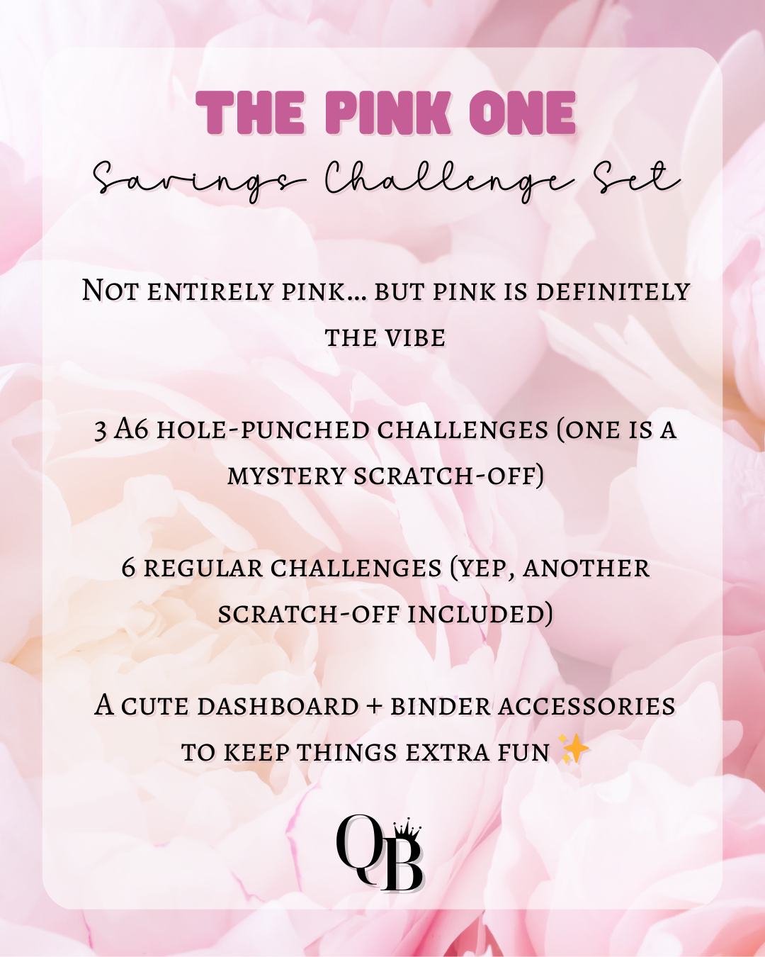 The Pink One - Savings Challenge Set