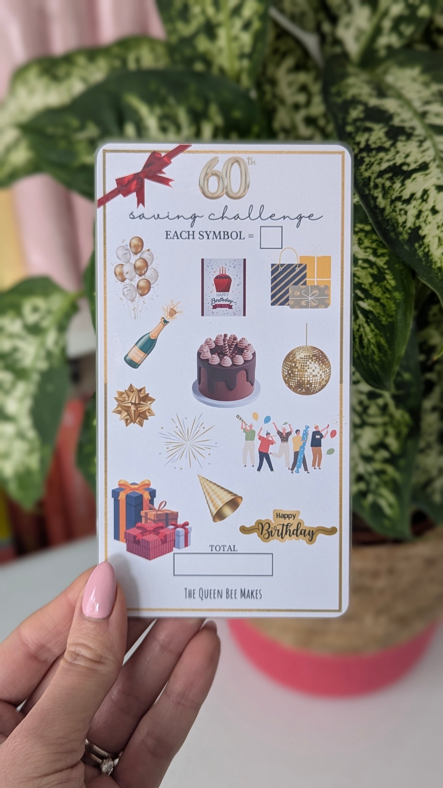 60th Birthday Money Saving Tracker