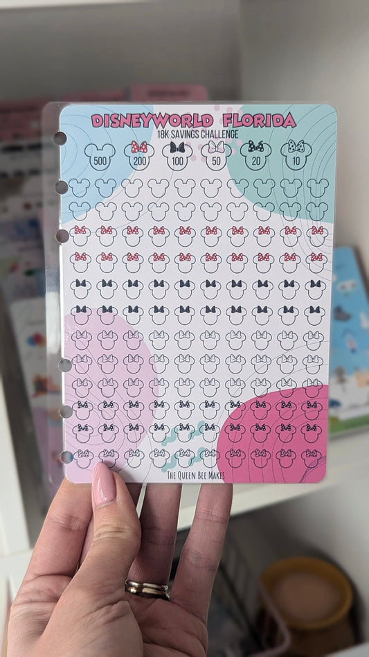 Disneyworld / Disneyland / Custom Amount Money Savings Tracker