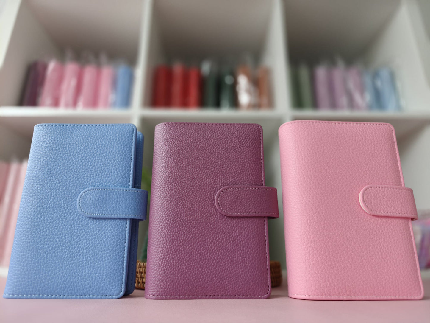 Luxury A6 Pebble Vegan Leather Budget Binder | 6-Ring Planner