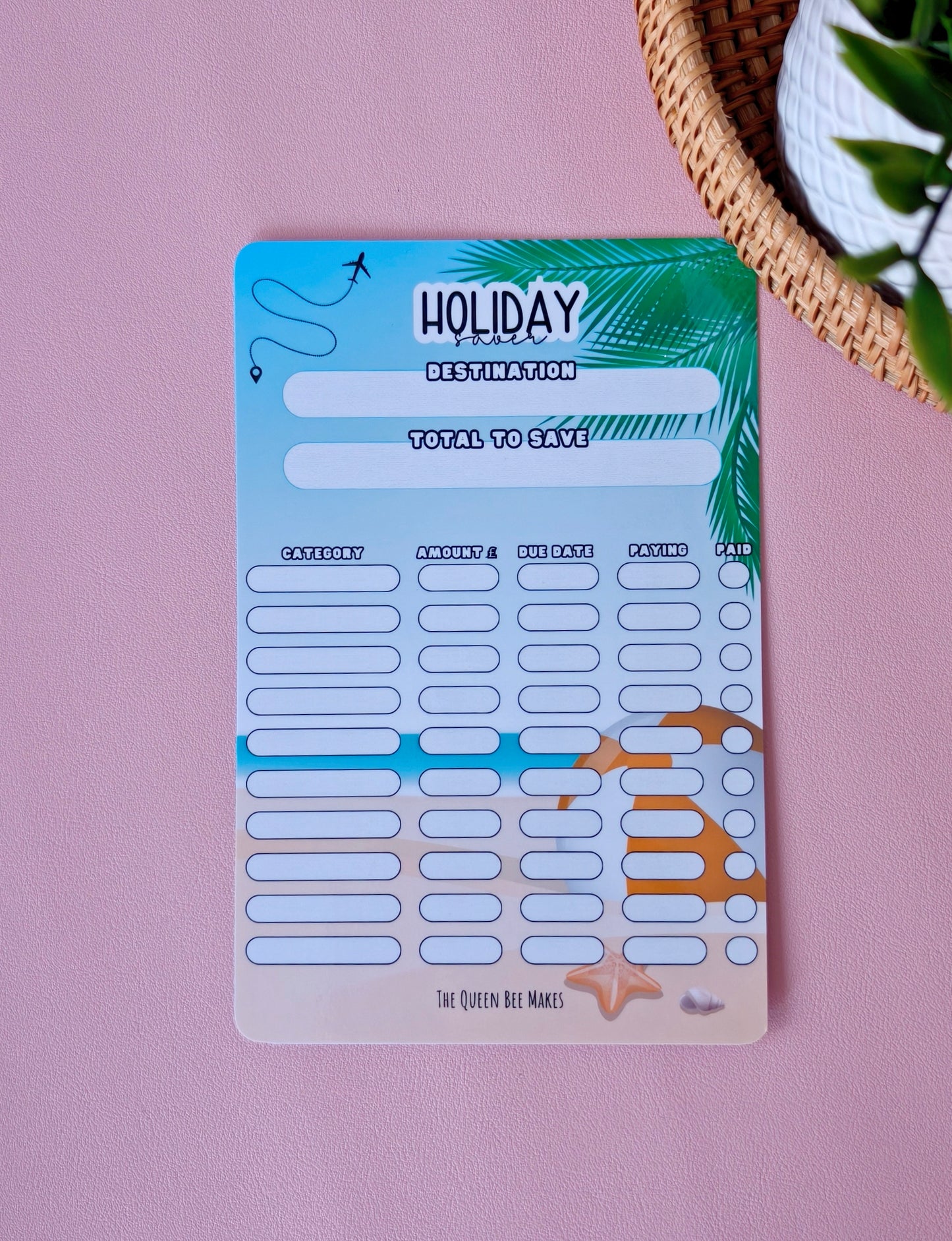 A Holiday Saver & Travel Fund Tracker