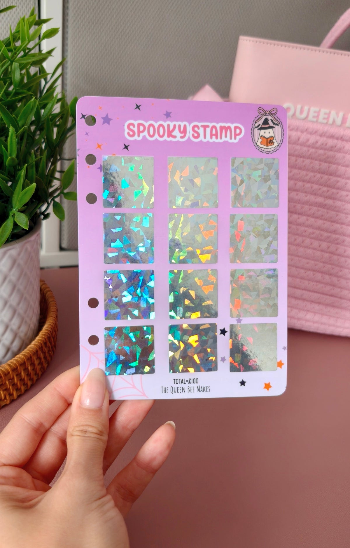 Autumn Coquette & Spooky Stamp Scratch Off Savings Challenges | A6 Laminated Cash Stuffing Tracker