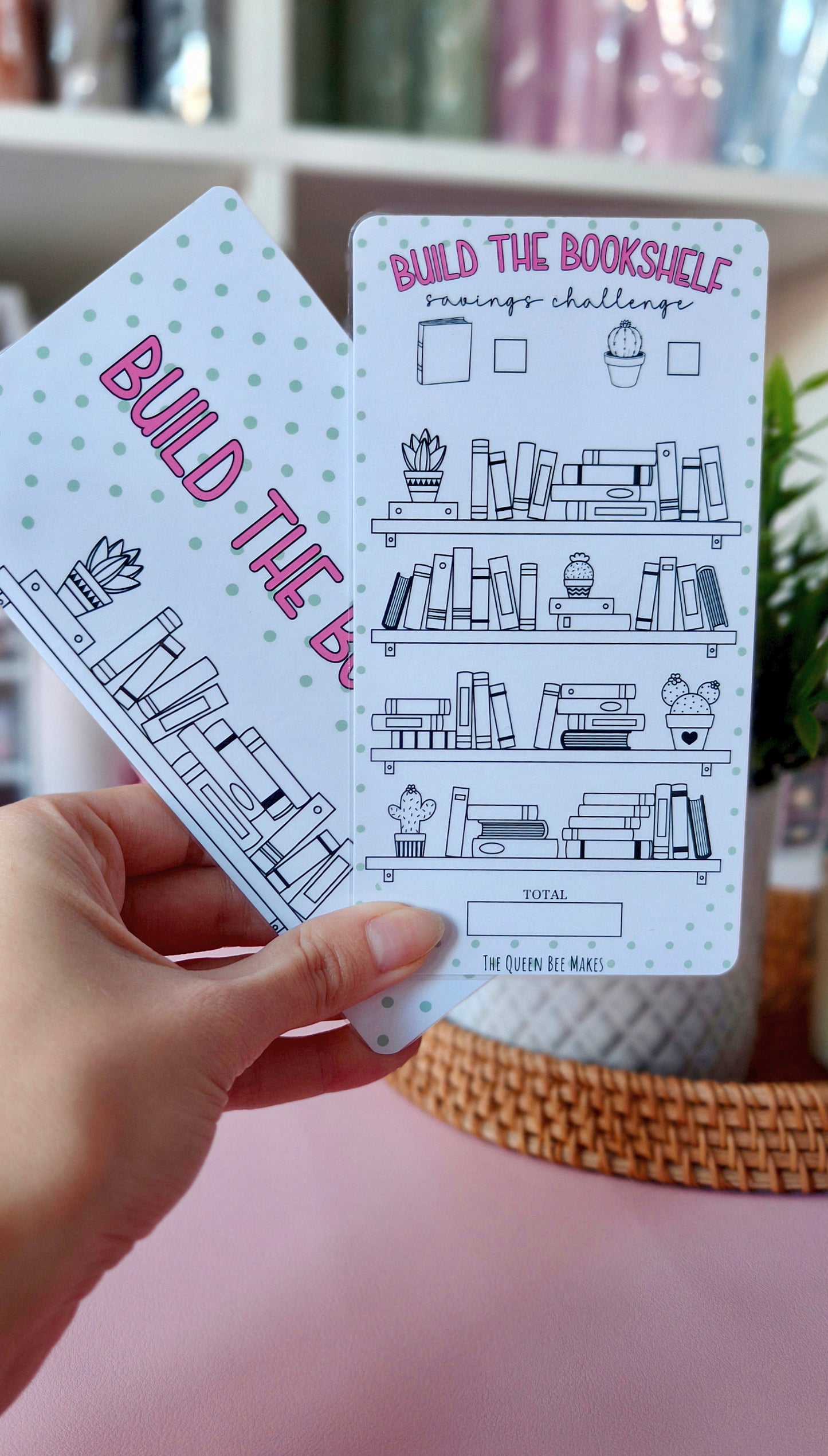 Build The Bookshelf Savings Challenge | Tracker & Matching Dashboard | Book Lover Colouring Challenge