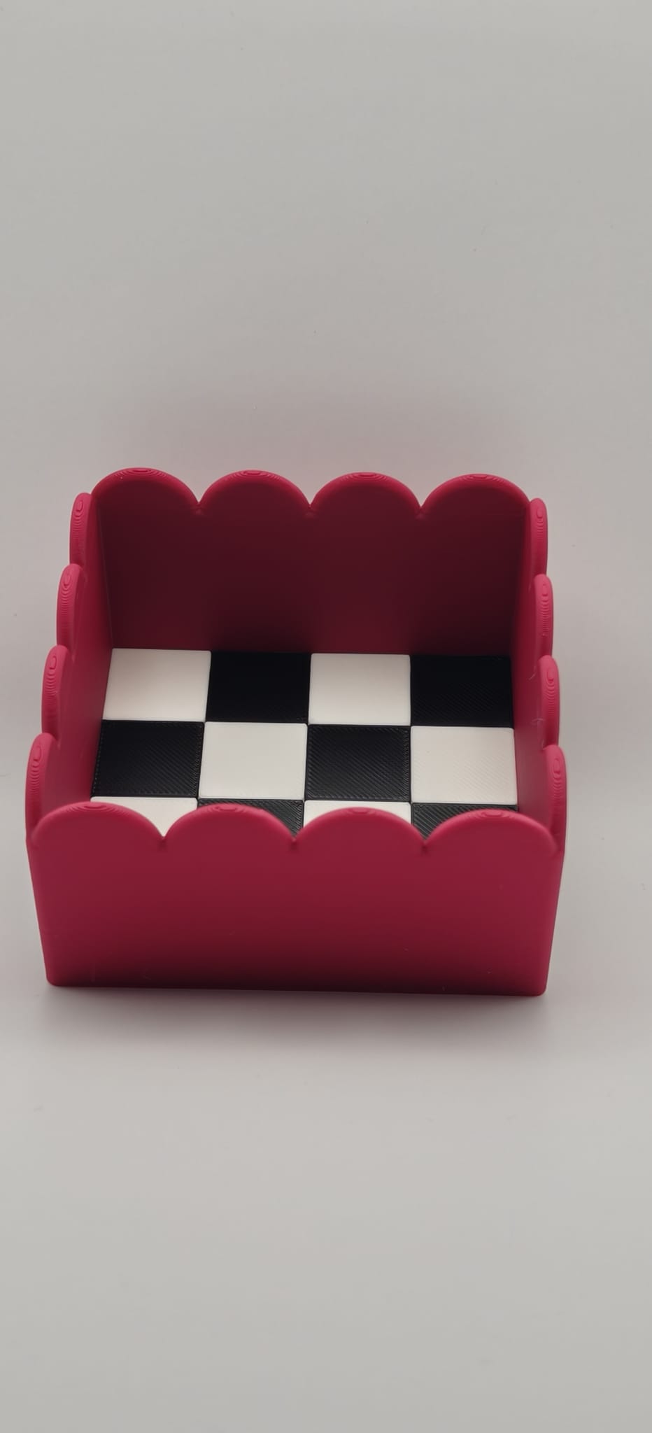 Scalloped Cash & Checkerboard Coin Tray Set | Custom Cash Trays