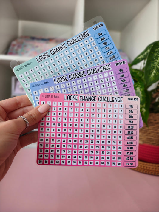 Loose Change Challenge | Savings Tracker | A6 Money Saving Challenge