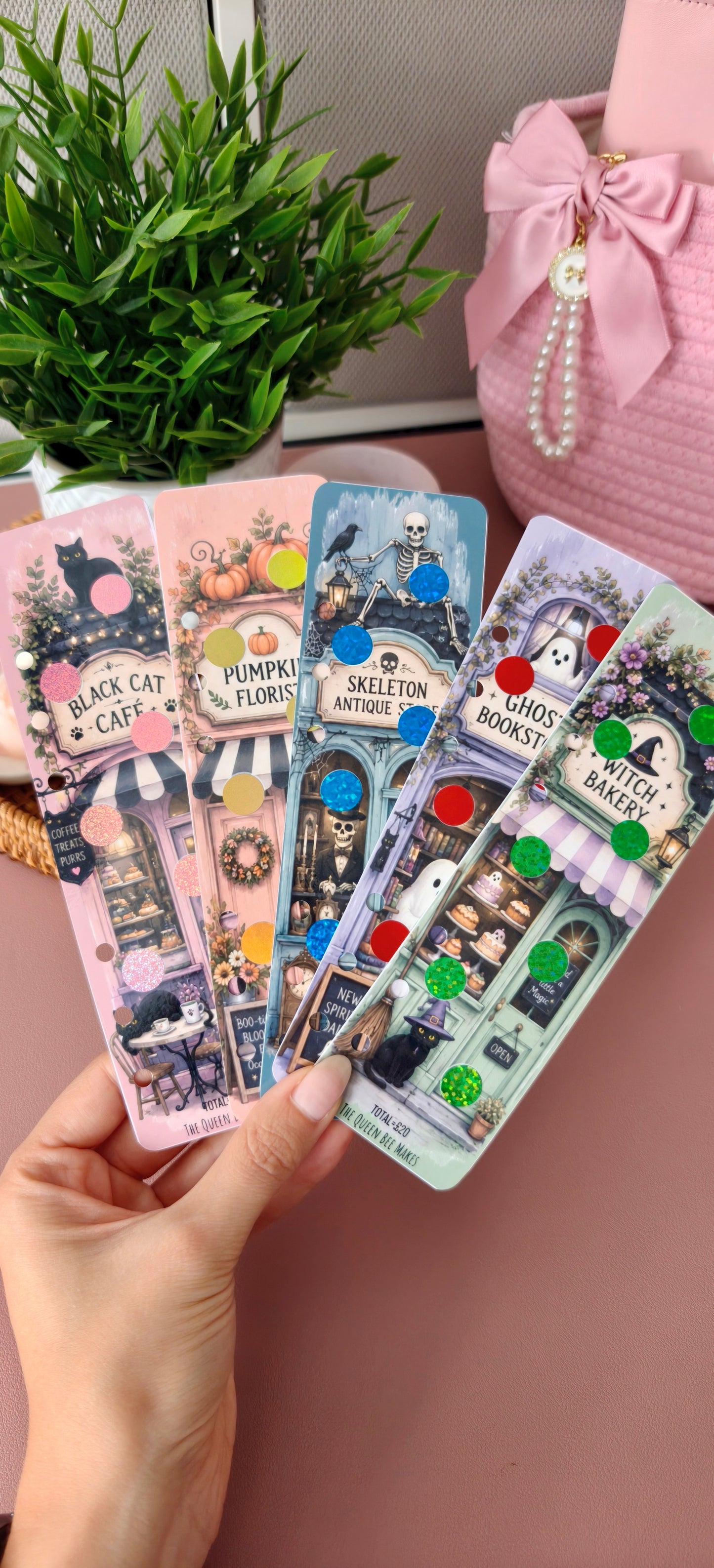 Spooky Street Bookmarks | Budget Binder Tabs | Halloween Collection