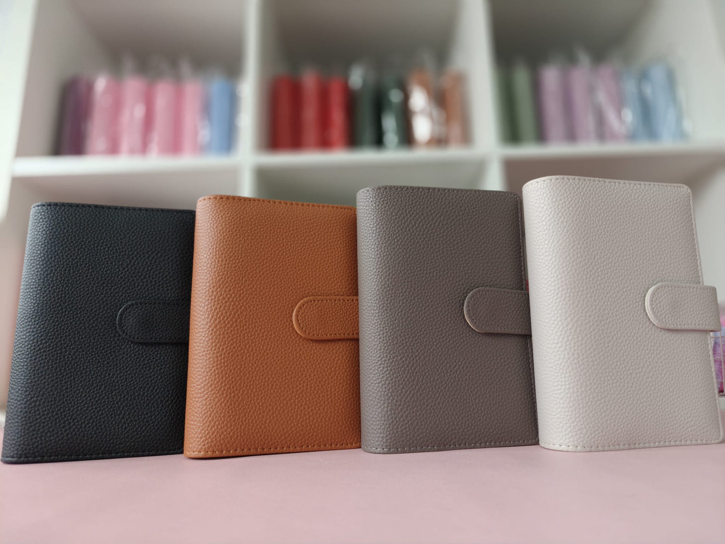 Luxury A6 Pebble Vegan Leather Budget Binder | 6-Ring Planner