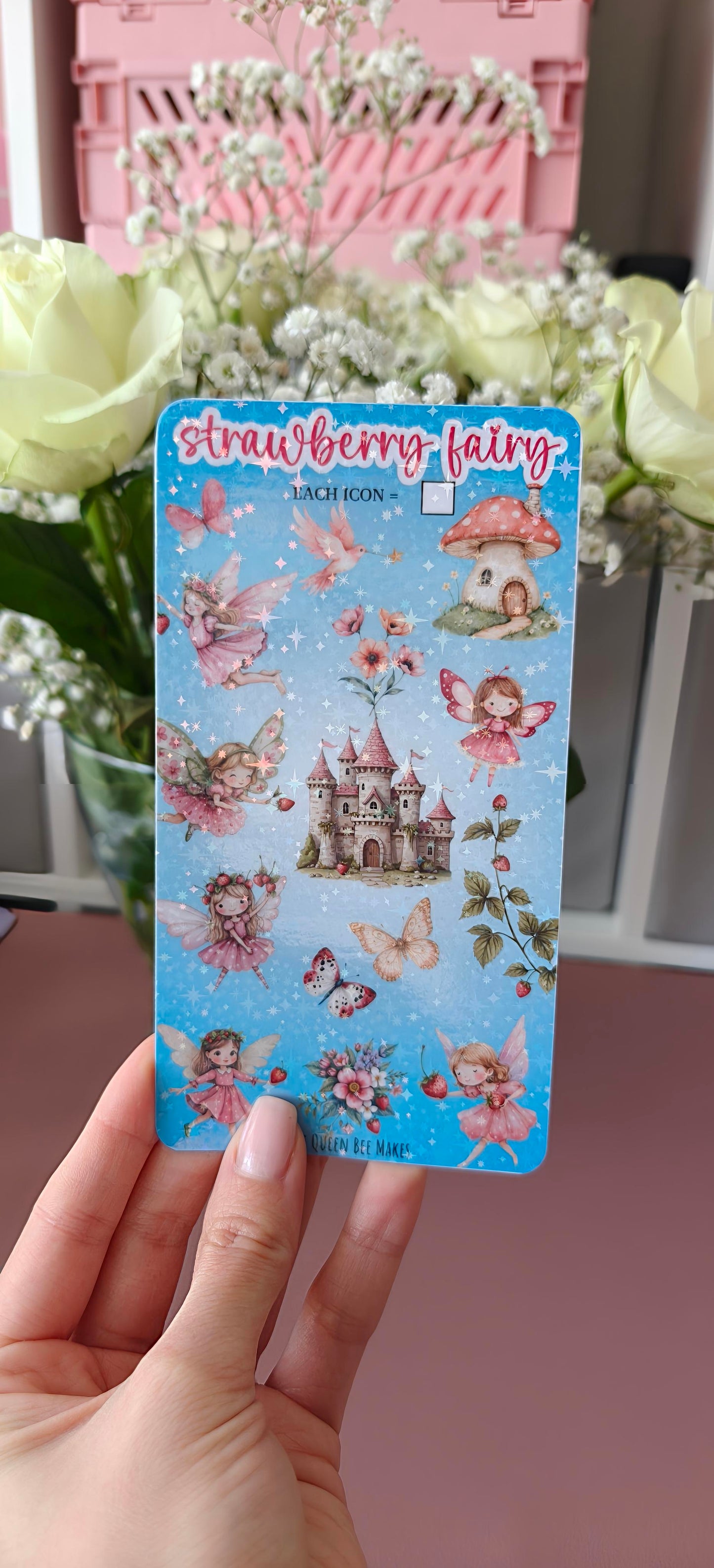 Cute Savings Tracker Set for Adults & Kids – Bunny, Fairy & Magical Jar Designs, Sparkly Laminate, Budget & Goal Planner