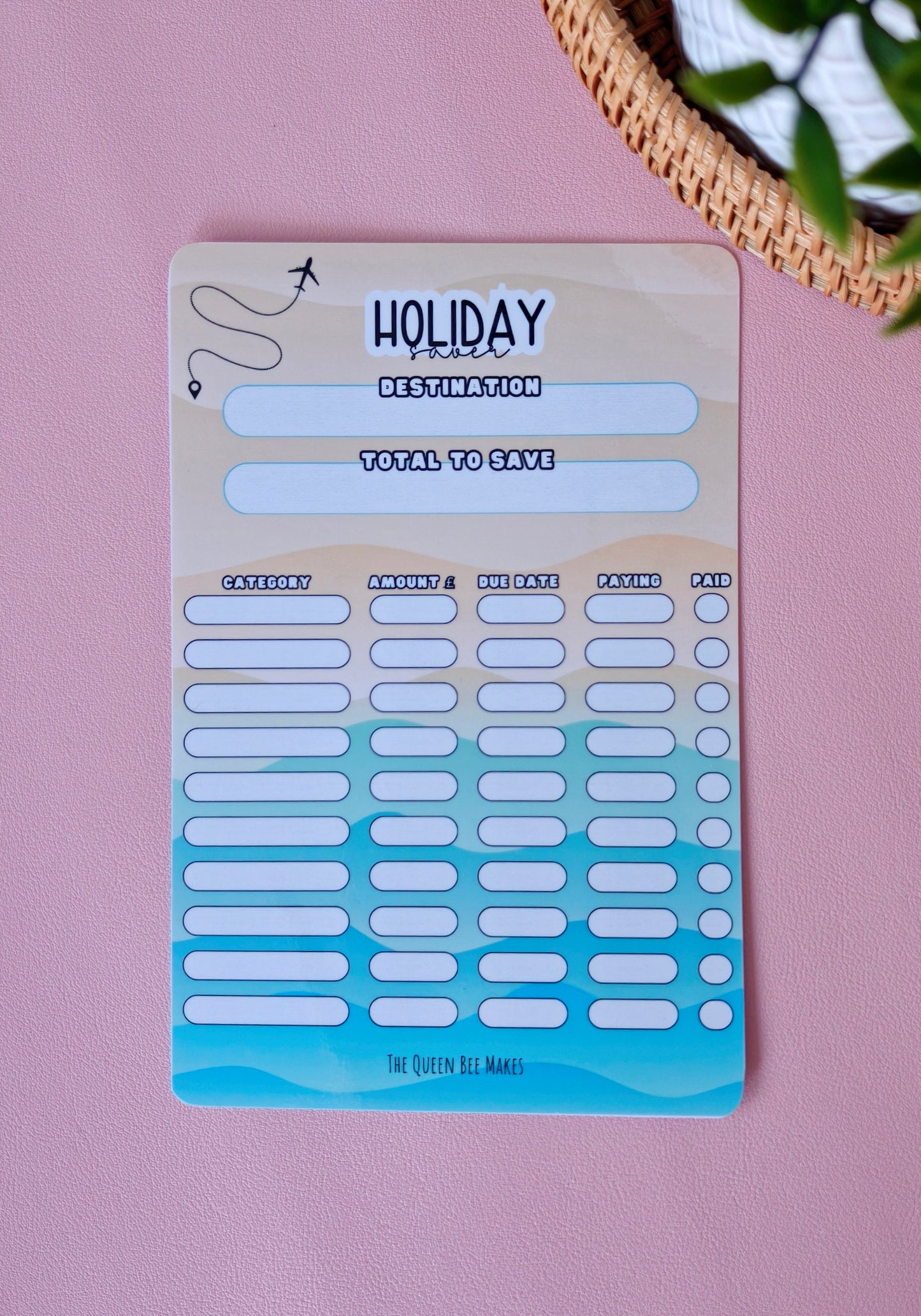 A Holiday Saver & Travel Fund Tracker