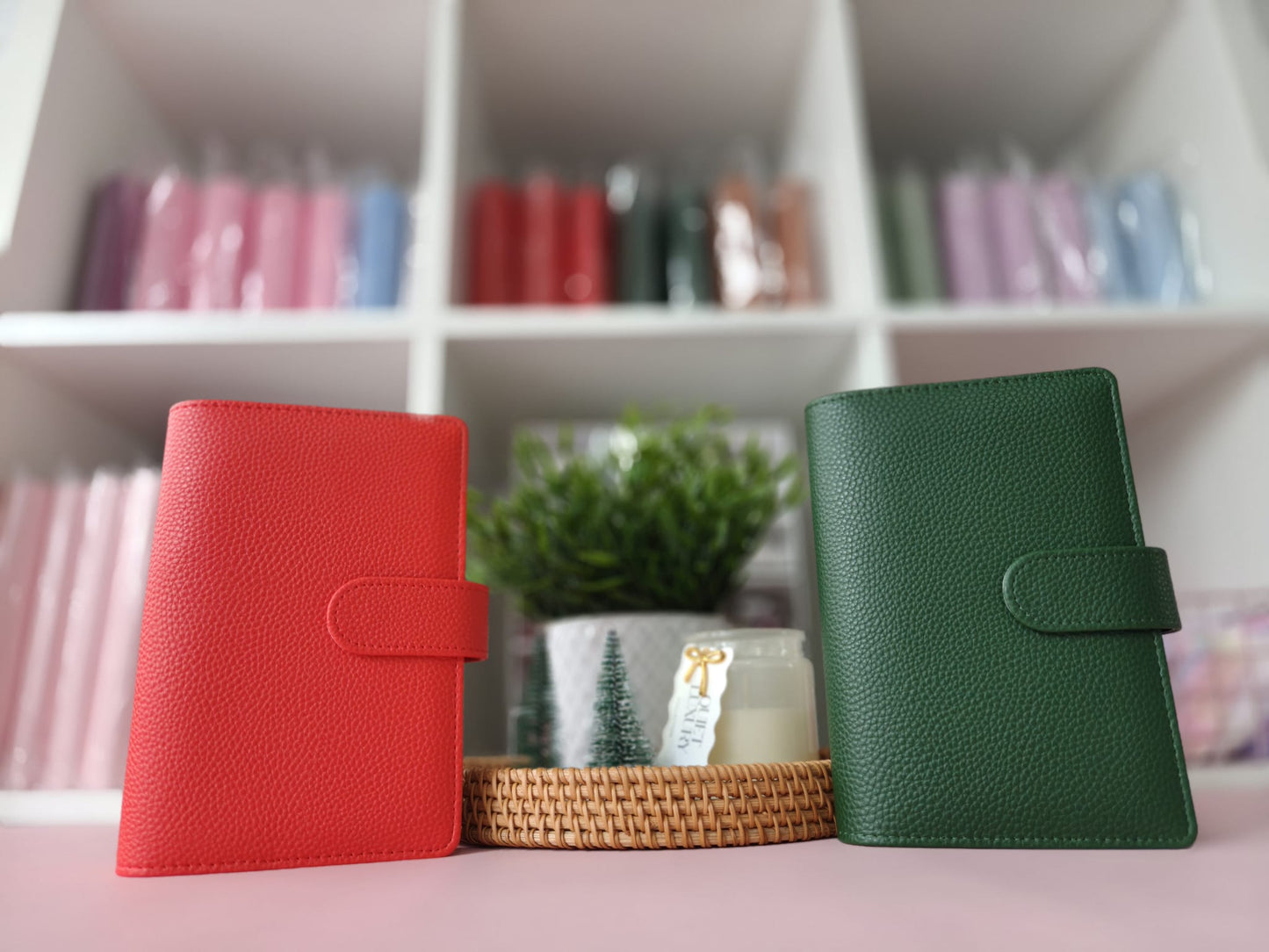 Luxury A6 Pebble Vegan Leather Budget Binder | 6-Ring Planner