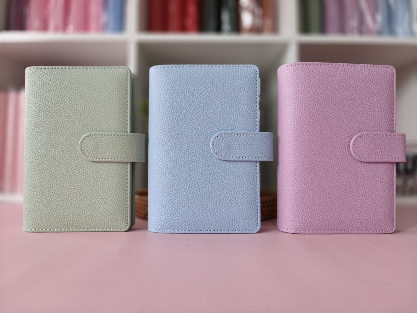 Luxury A6 Pebble Vegan Leather Budget Binder | 6-Ring Planner